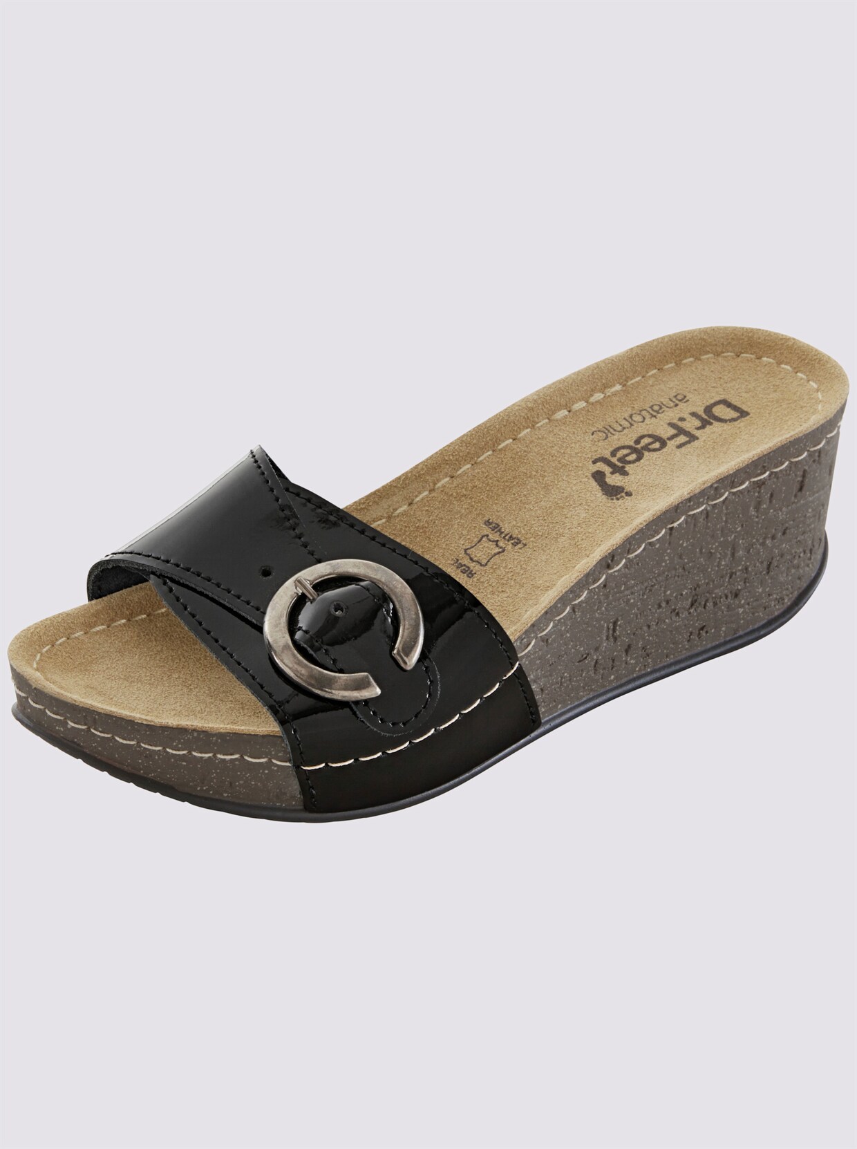 Dr. Feet Pantolette - schwarz