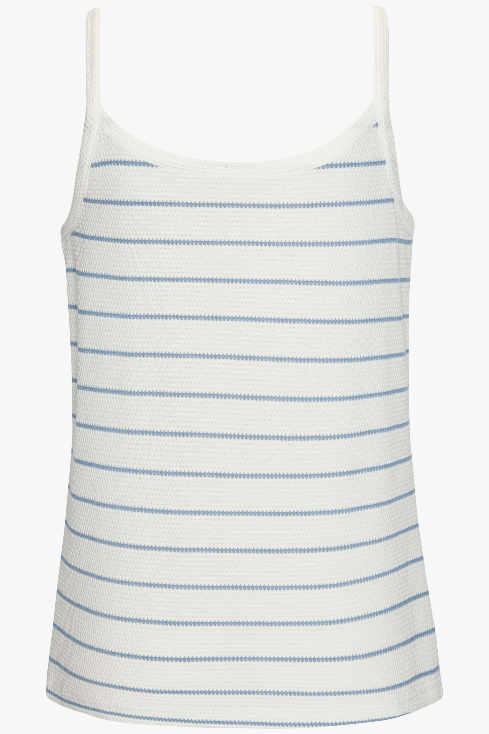 Vivance Top met bandjes - blauw, wit