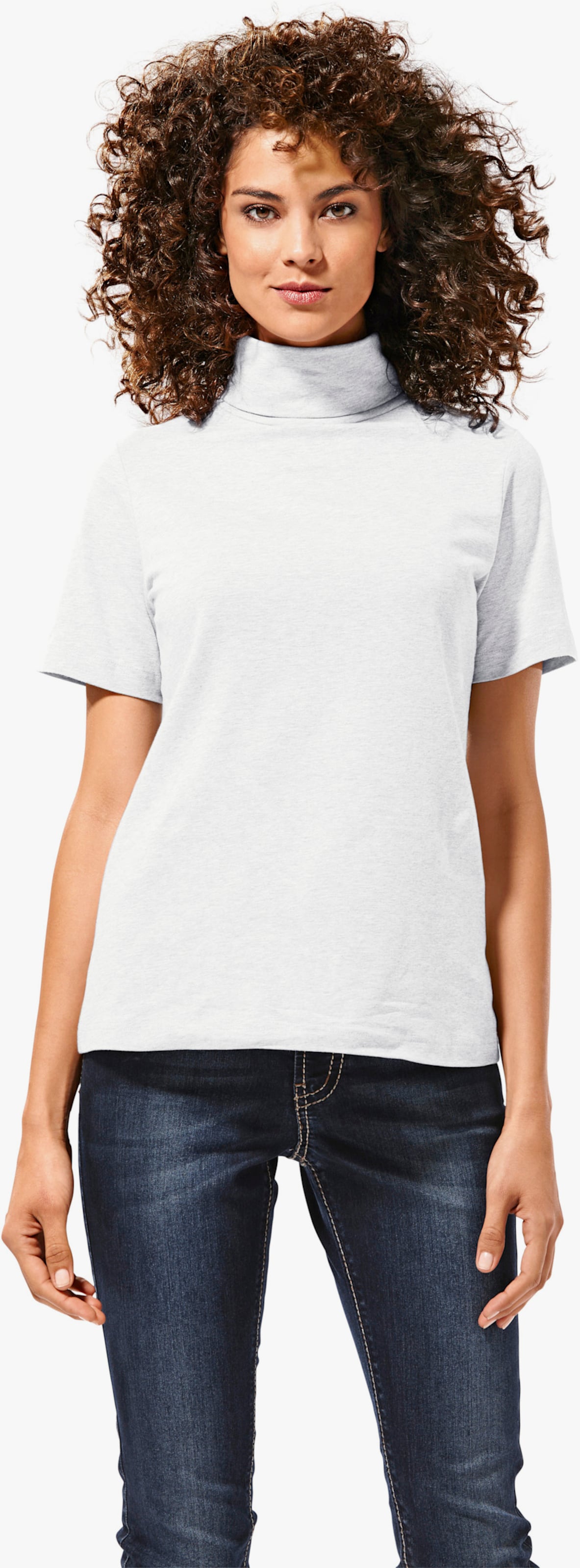 heine Rollkragenshirt in taillierter Form - weiß