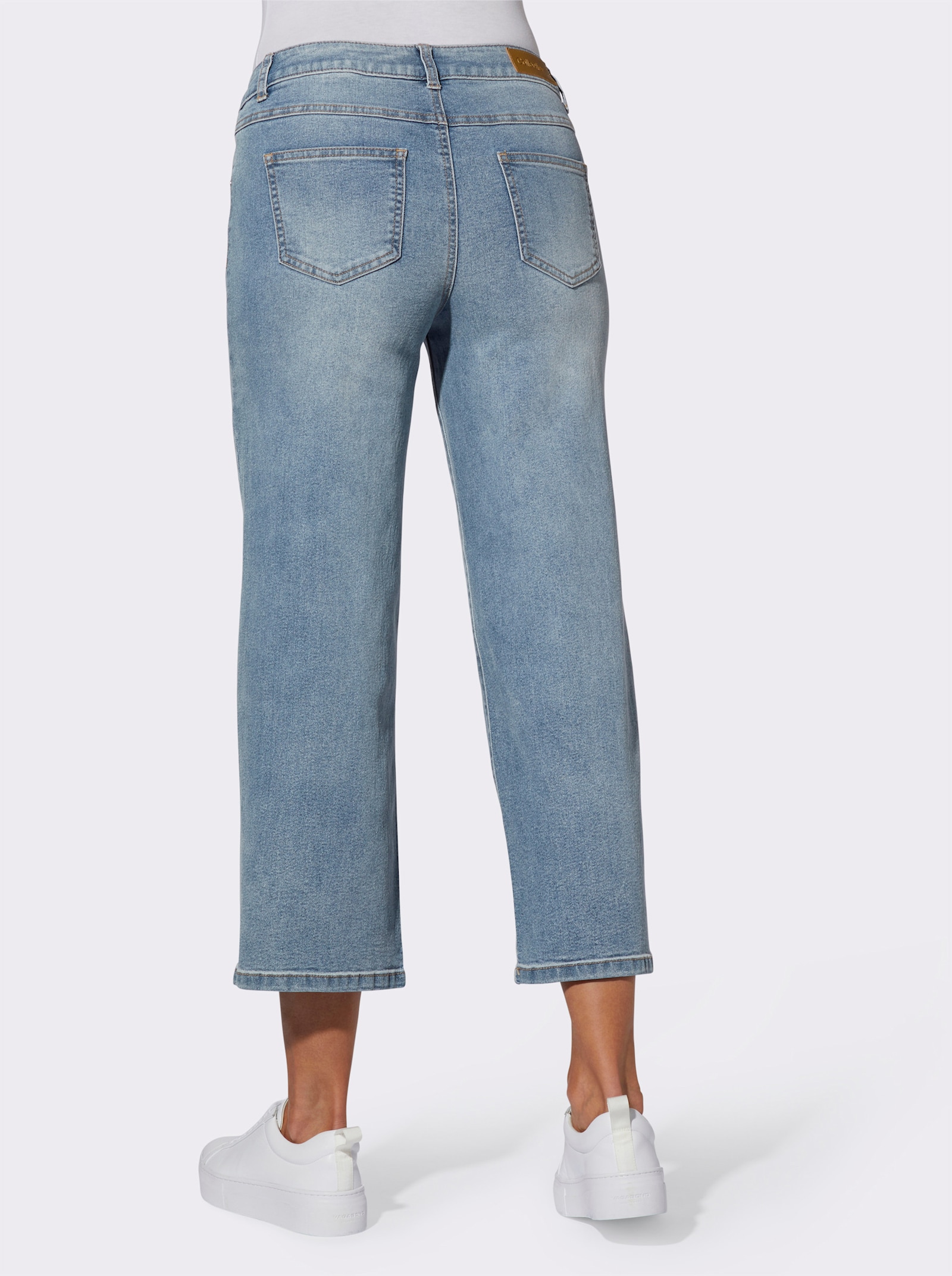 Culotte in Denim-Qualität - blue-bleached