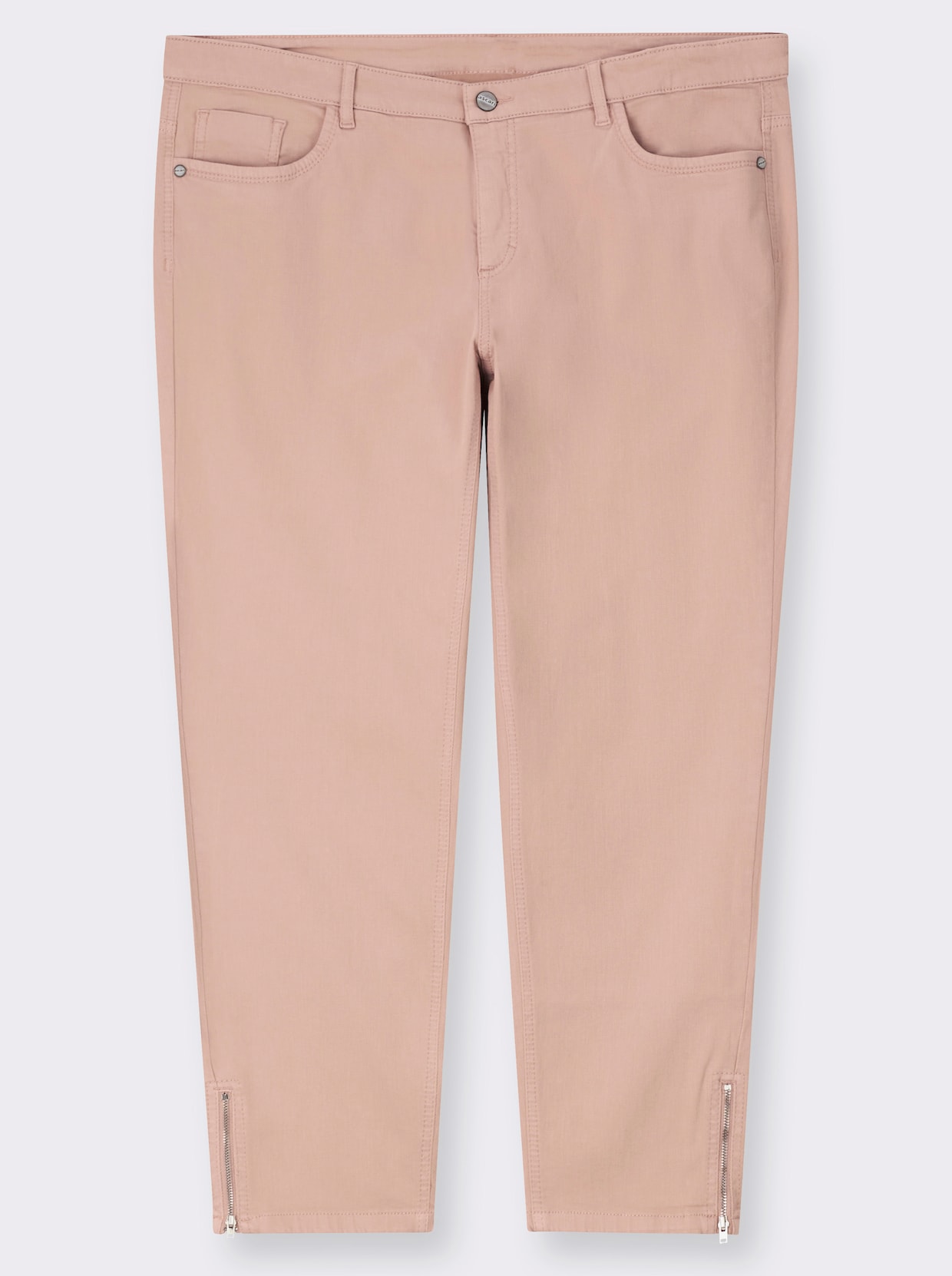 Ascari Stretch-Jeans mit Bauch-weg-Effekt - rosé