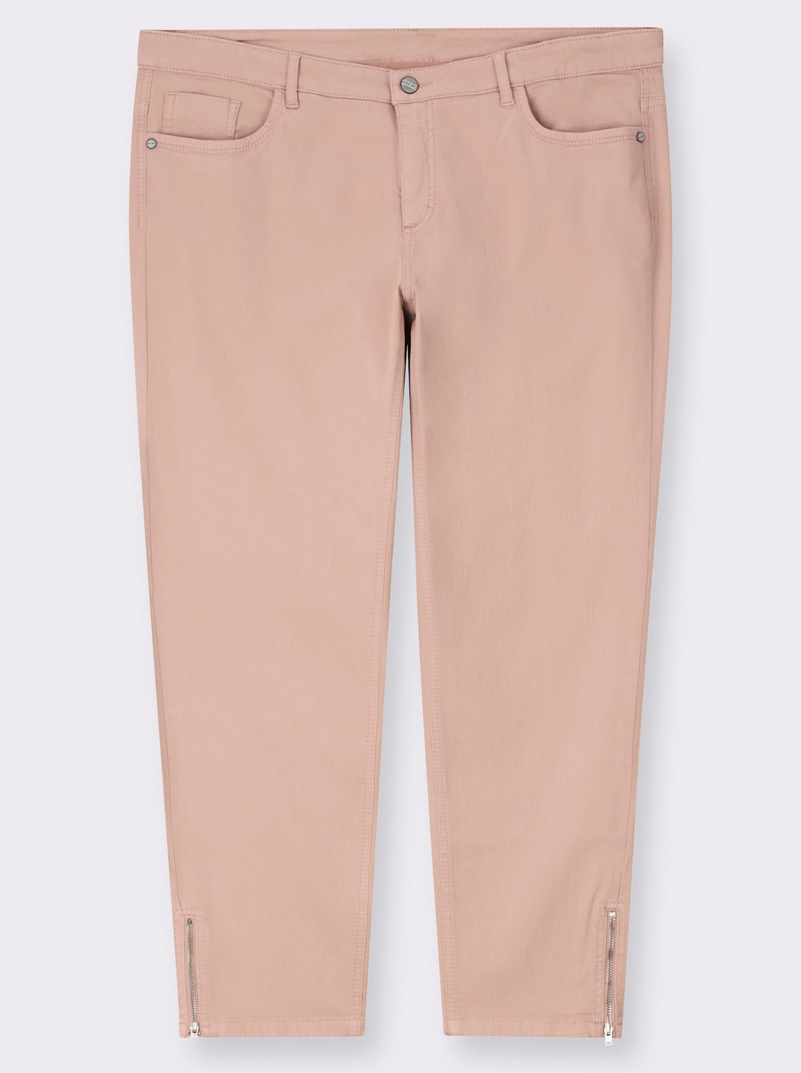 Ascari Stretch-Jeans mit Bauch-weg-Effekt - rosé