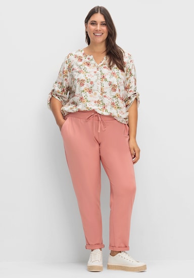 Schlupfhose in Stretch-Qualität - rosenholz