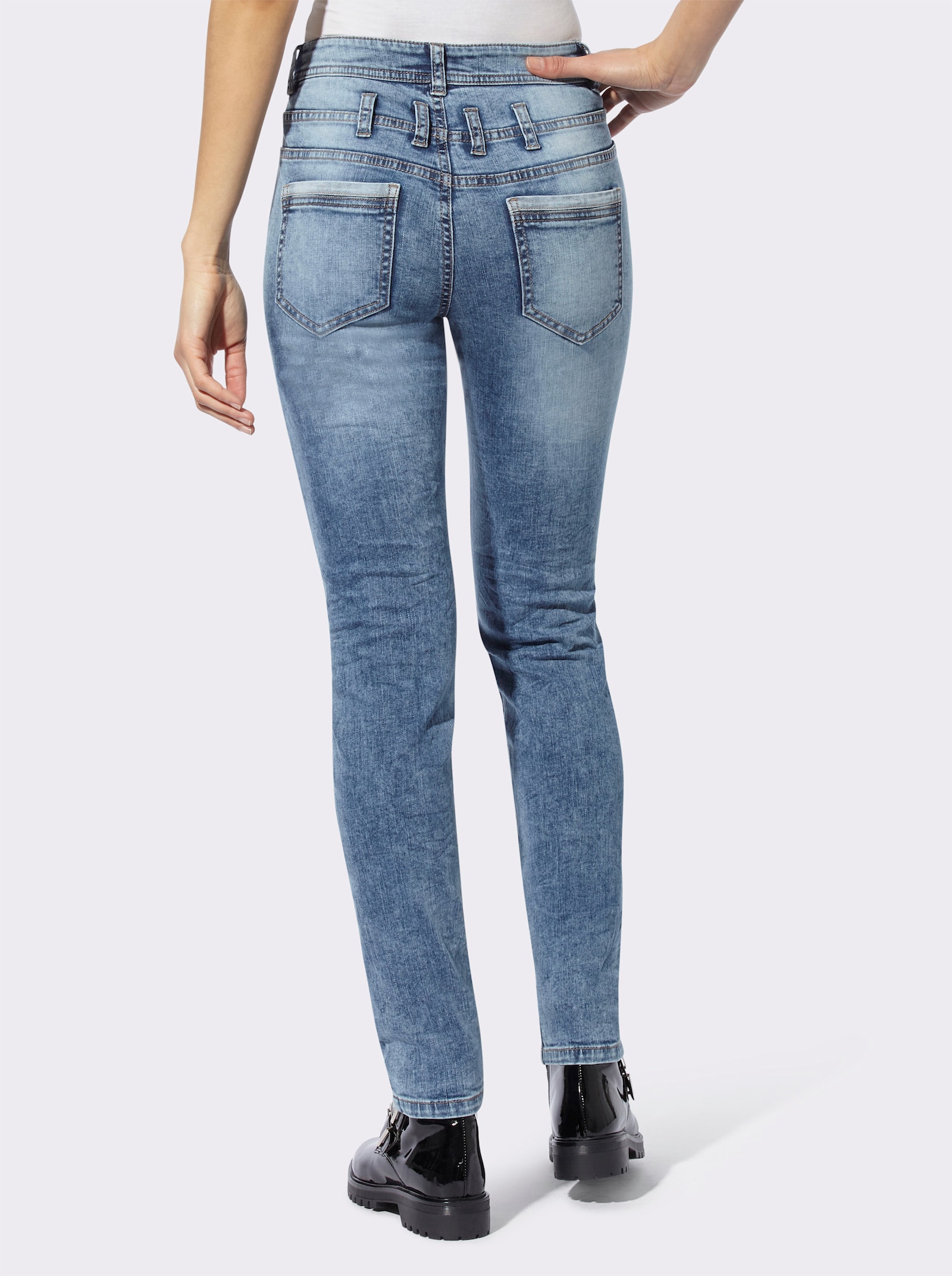 heine Jeans mit Stretch-Anteil - blue-bleached
