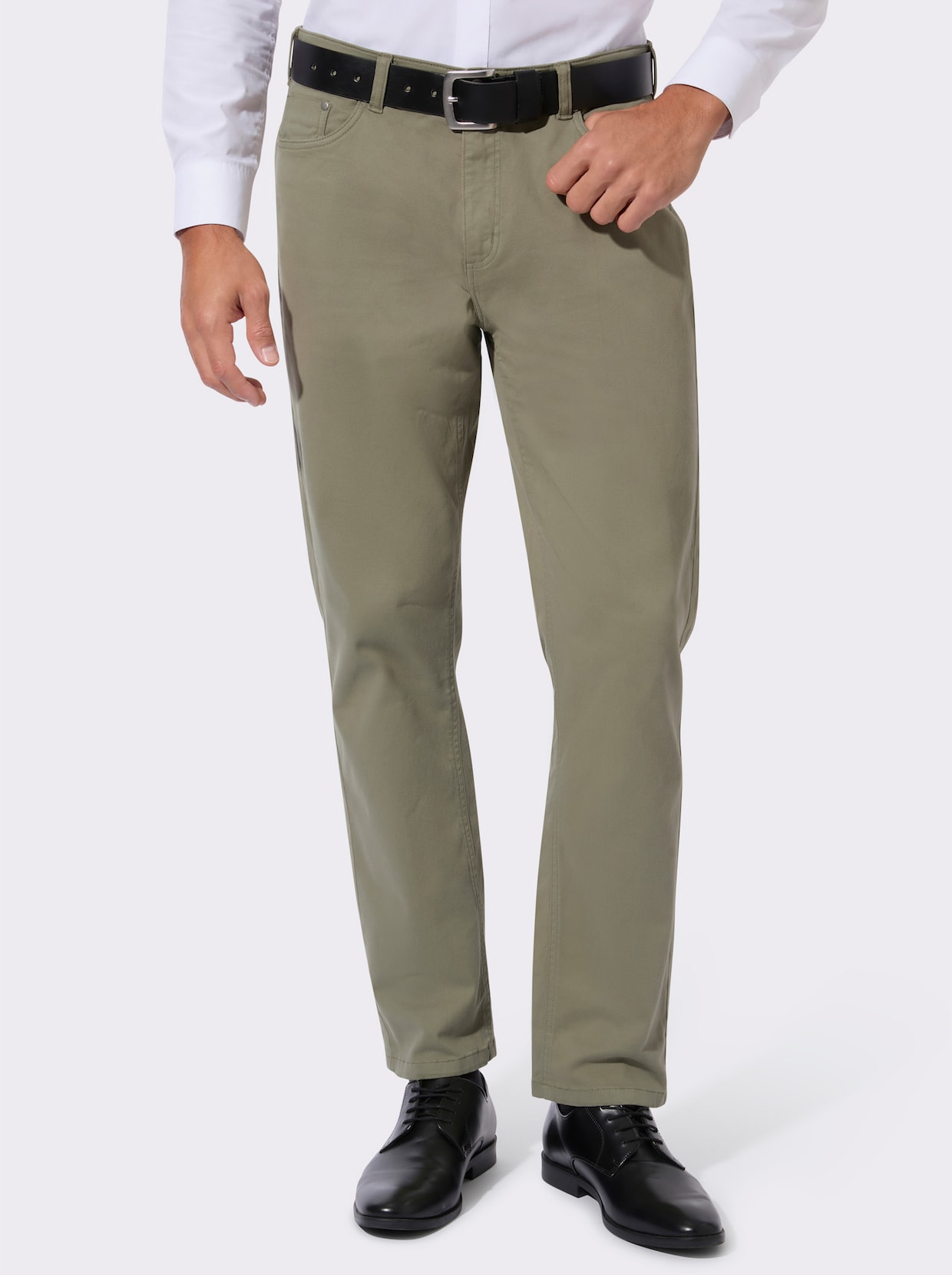 5-Pocket-Jeans in Twill-Qualität - khaki