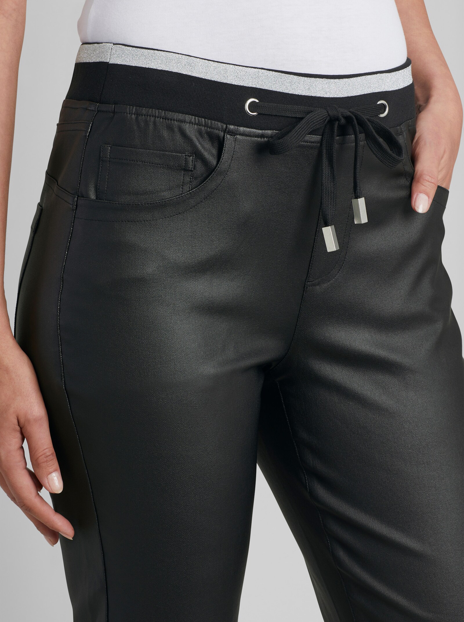 heine Schlupfhose mit Beschichtung - schwarz