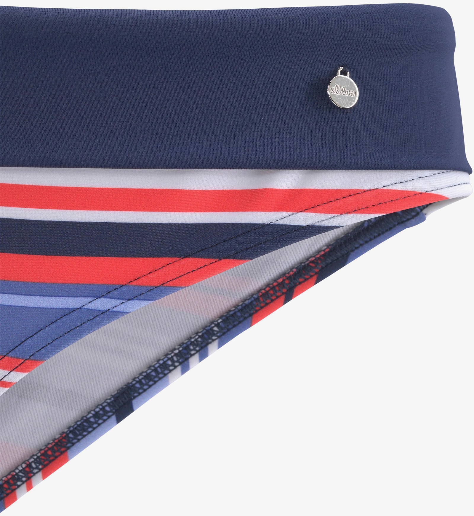 s.Oliver Bügel-Bikini - blau-rot-gestreift