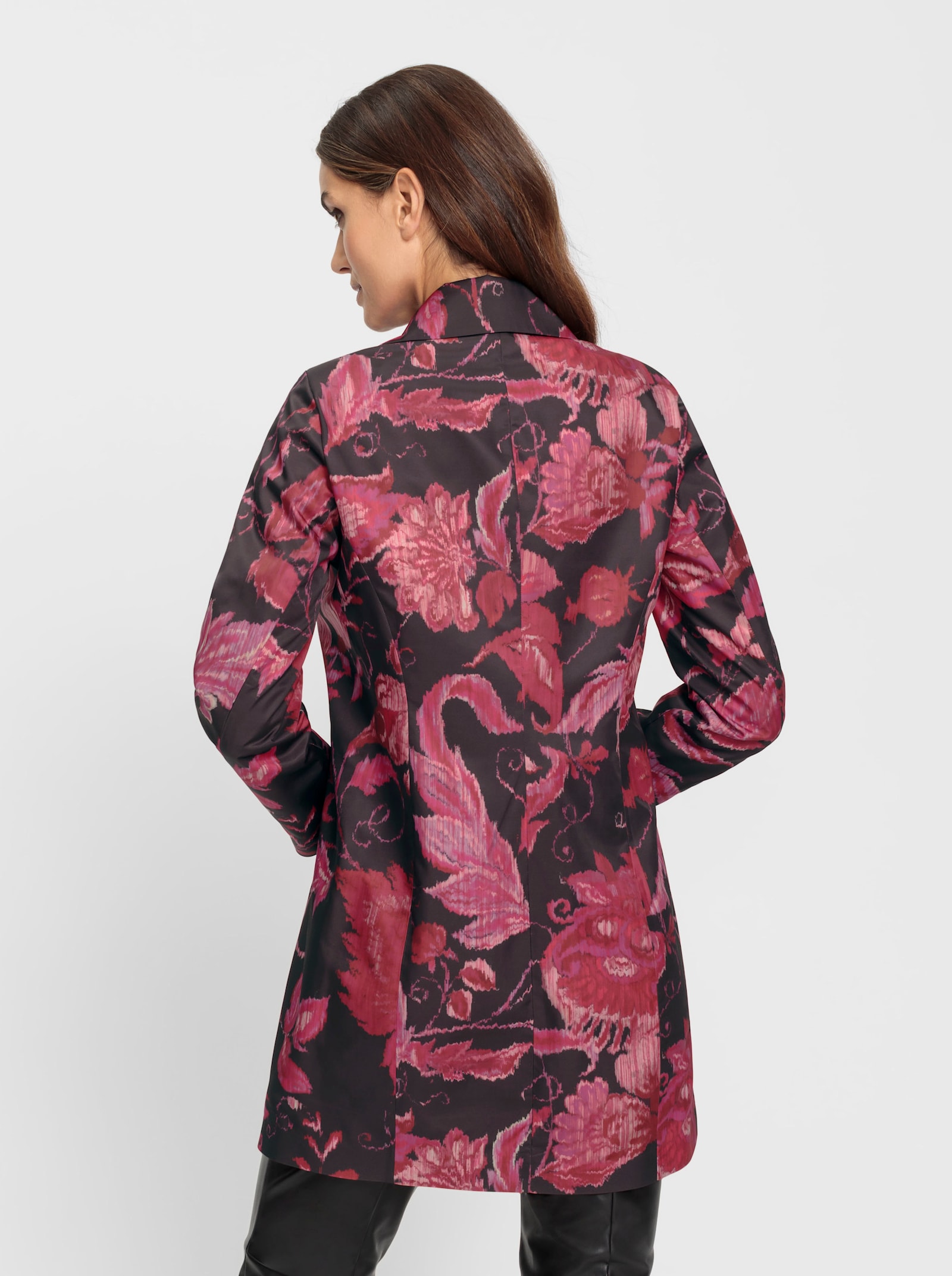 heine Blazer à imprimé floral - noir-rose à motifs