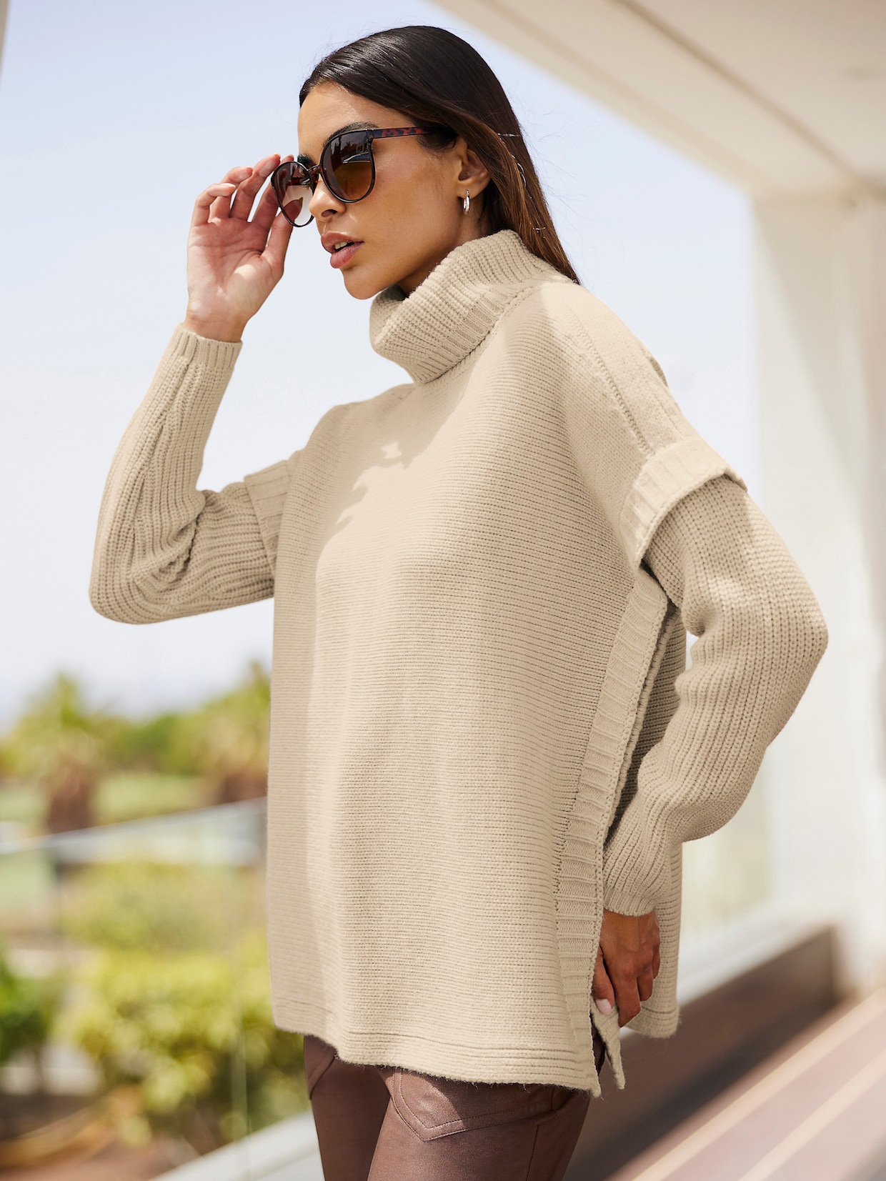 heine Pullover - sand-meliert