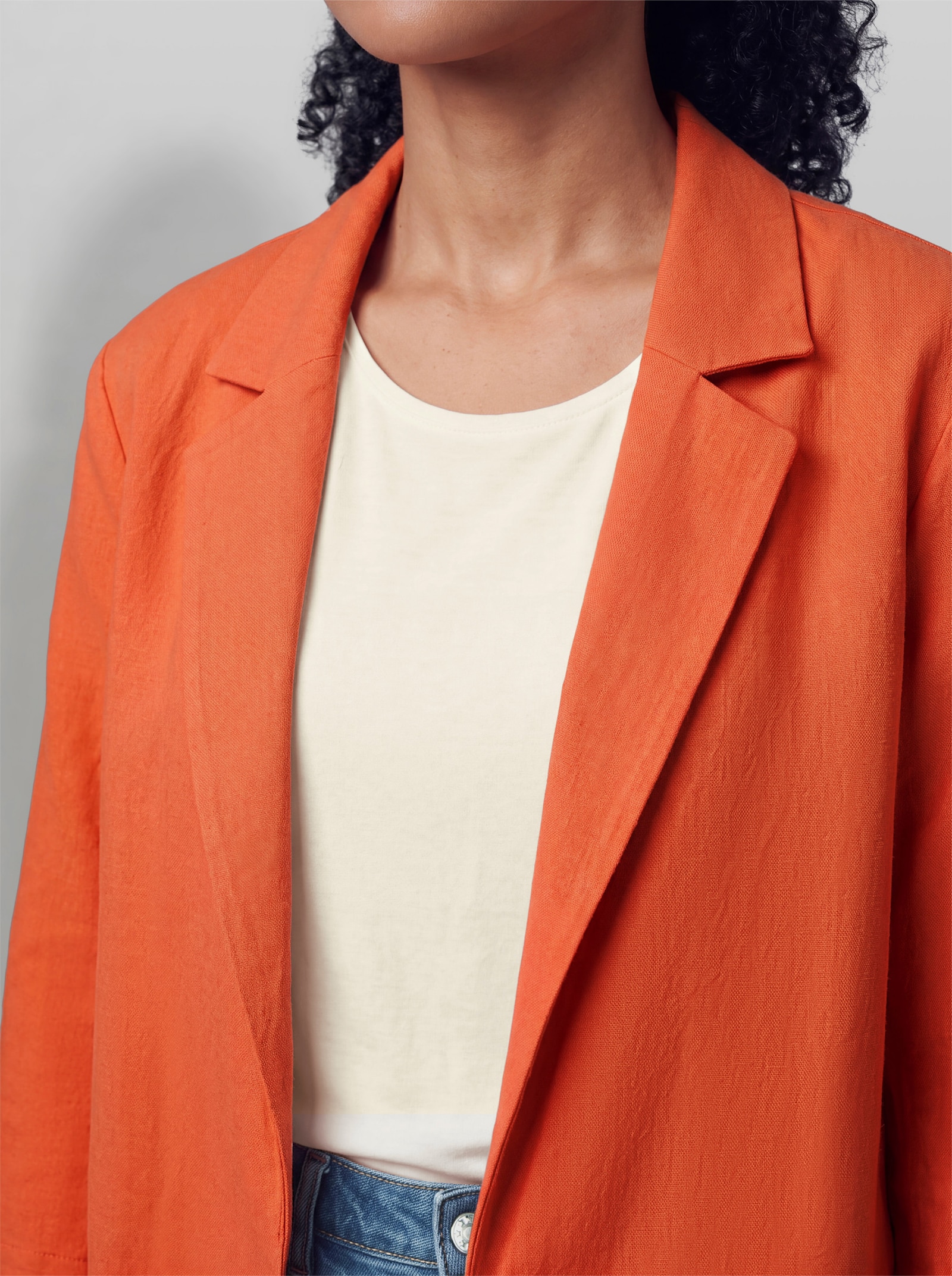 heine Blazer mit Halbarm - orange