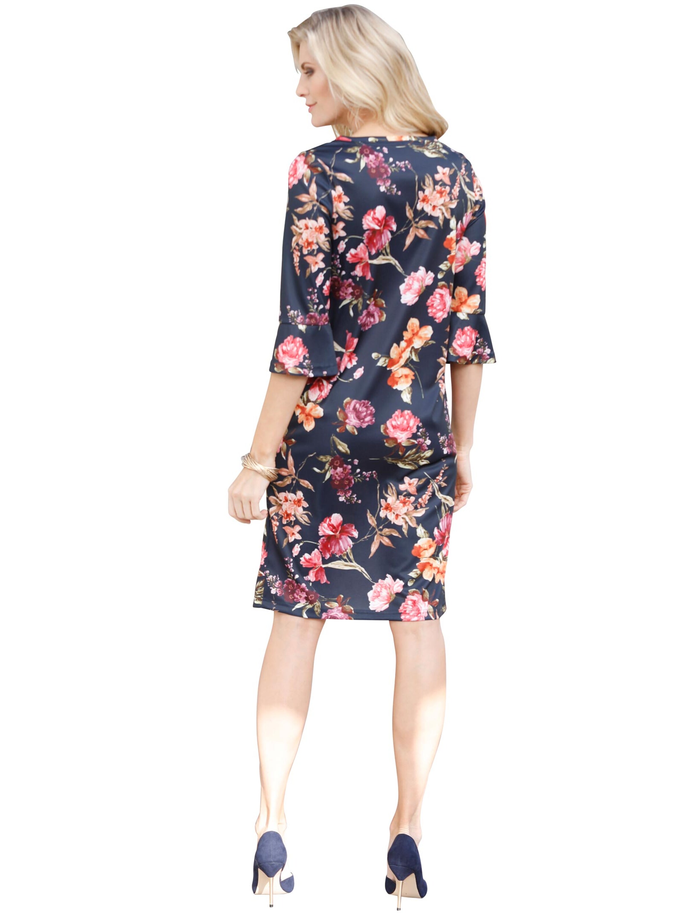 Kleid - nachtblau-bedruckt