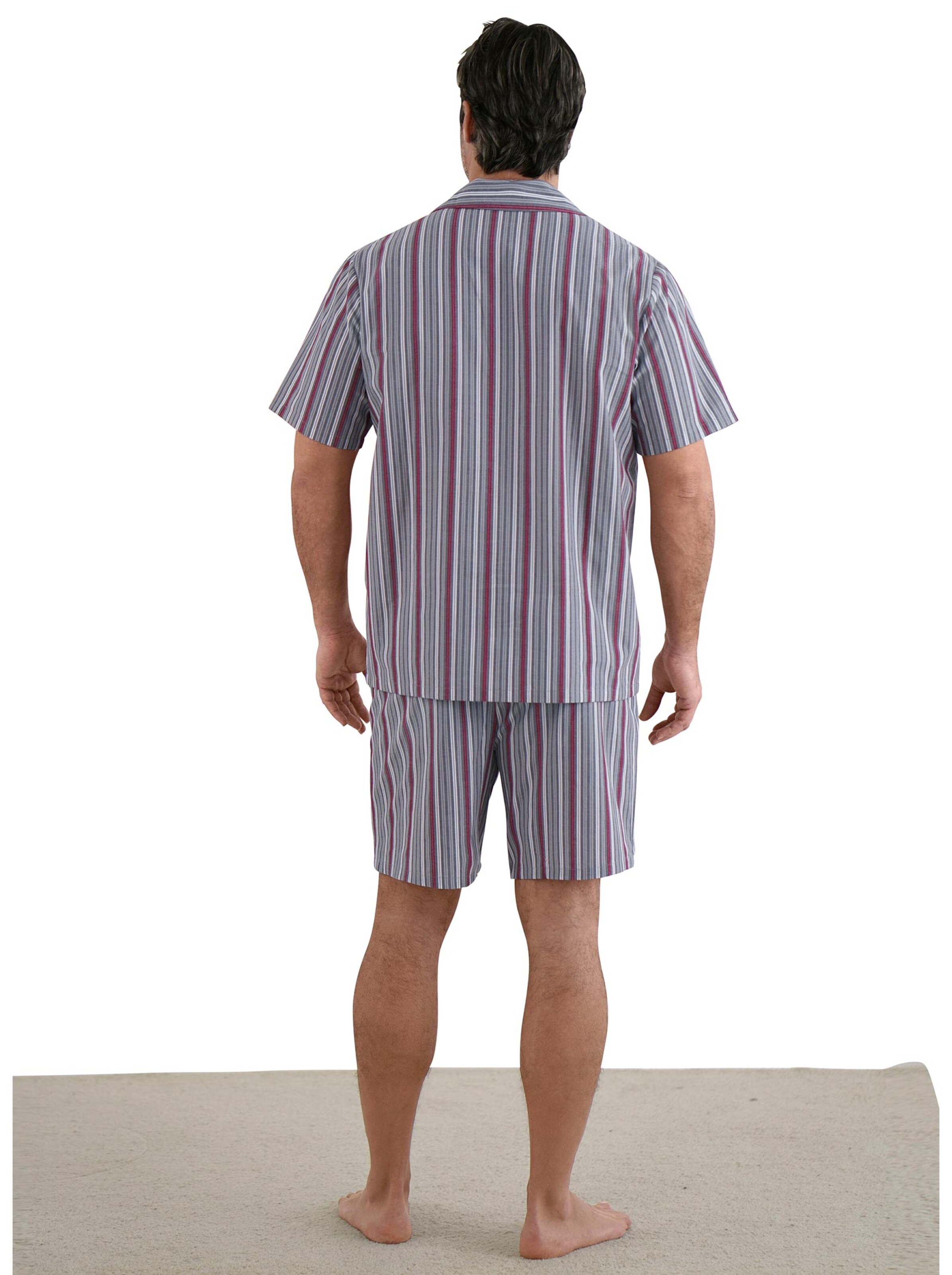 KINGsCLUB Shorty - grau-rot-gestreift