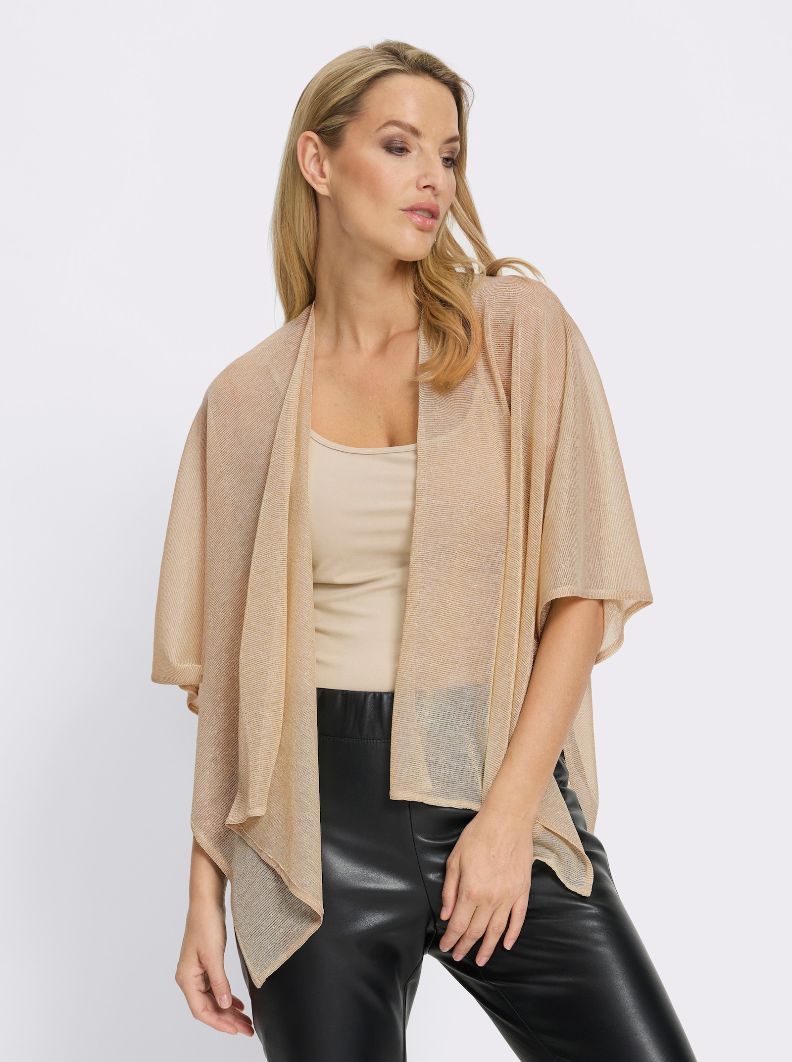 heine Veste légère avec fils brillants - couleur doré