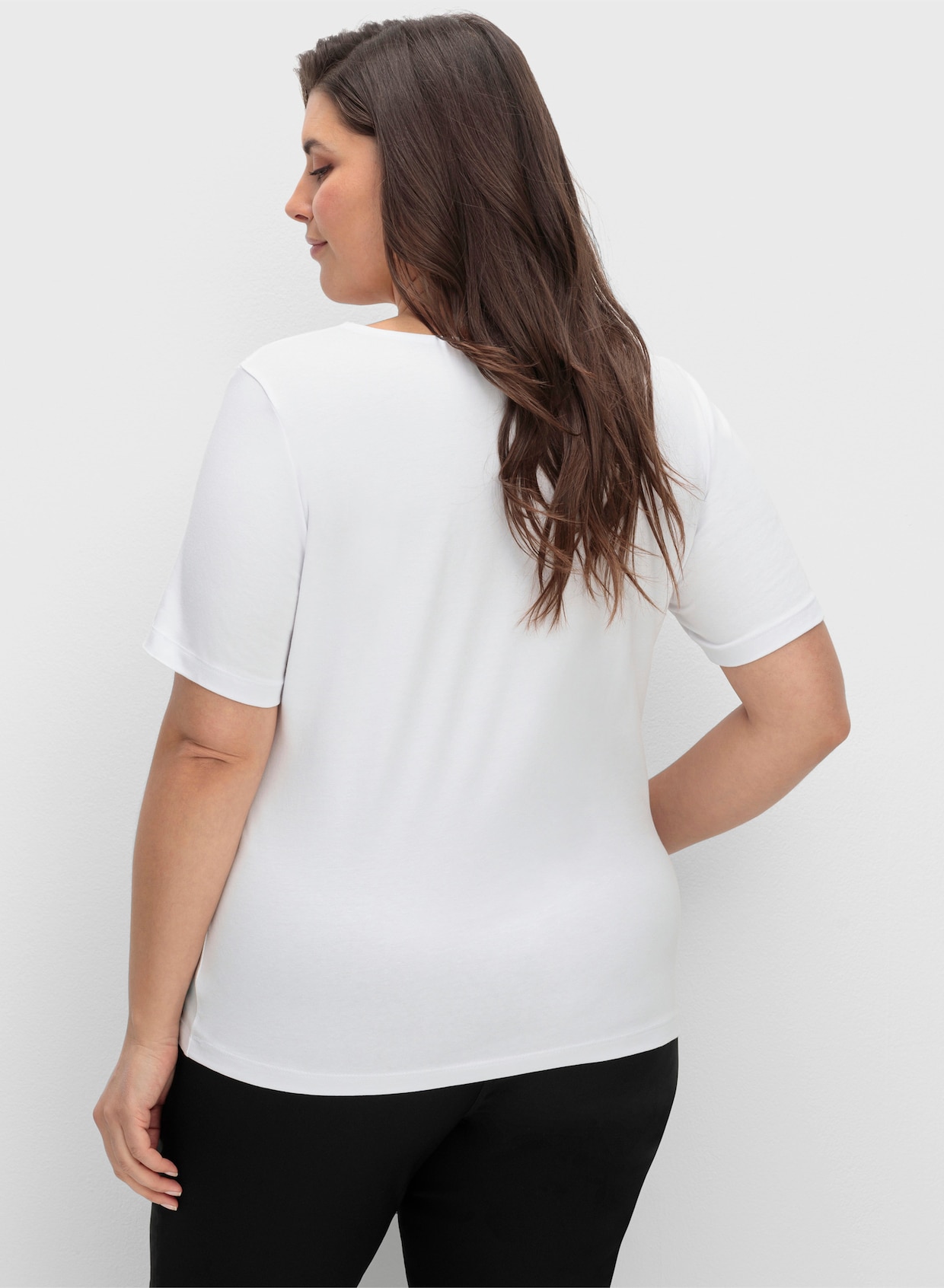 Spitzenshirt - weiß