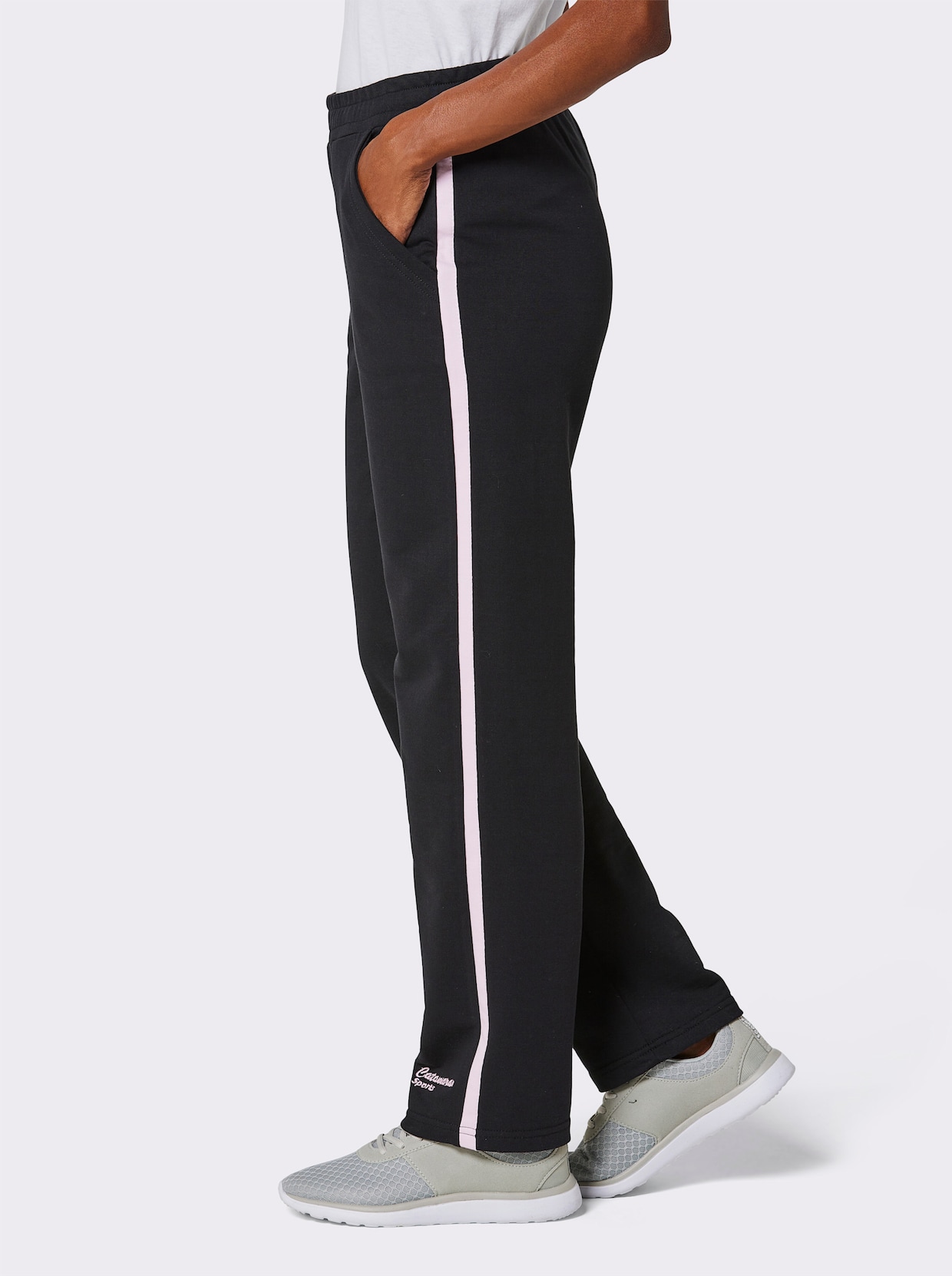 Catamaran Sports Pantalon de loisirs - noir-rose