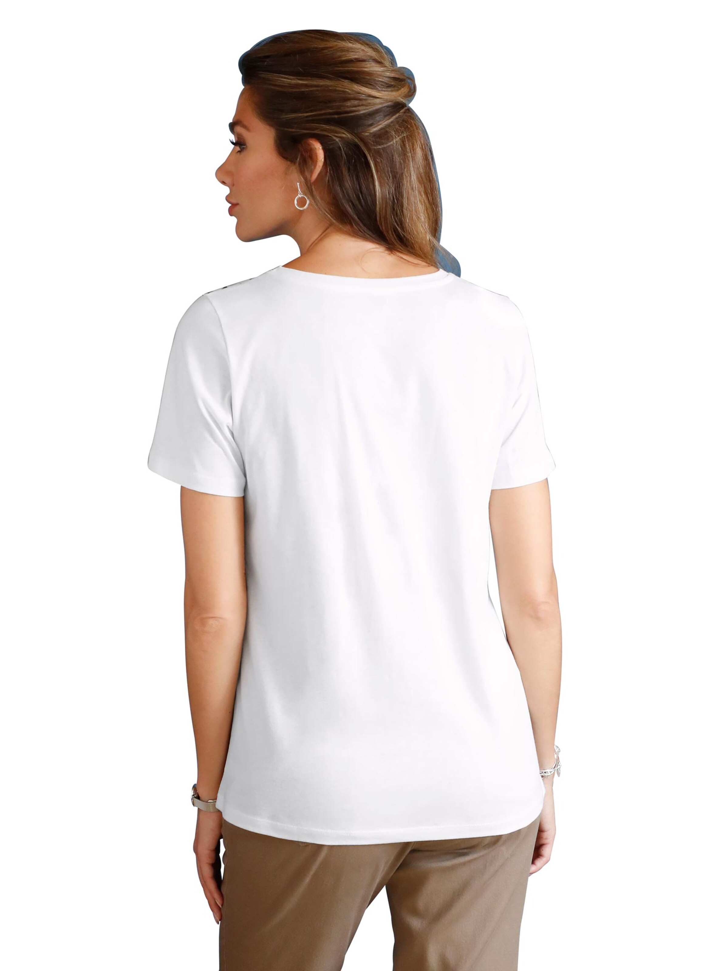 Shirt - taupe-bedruckt