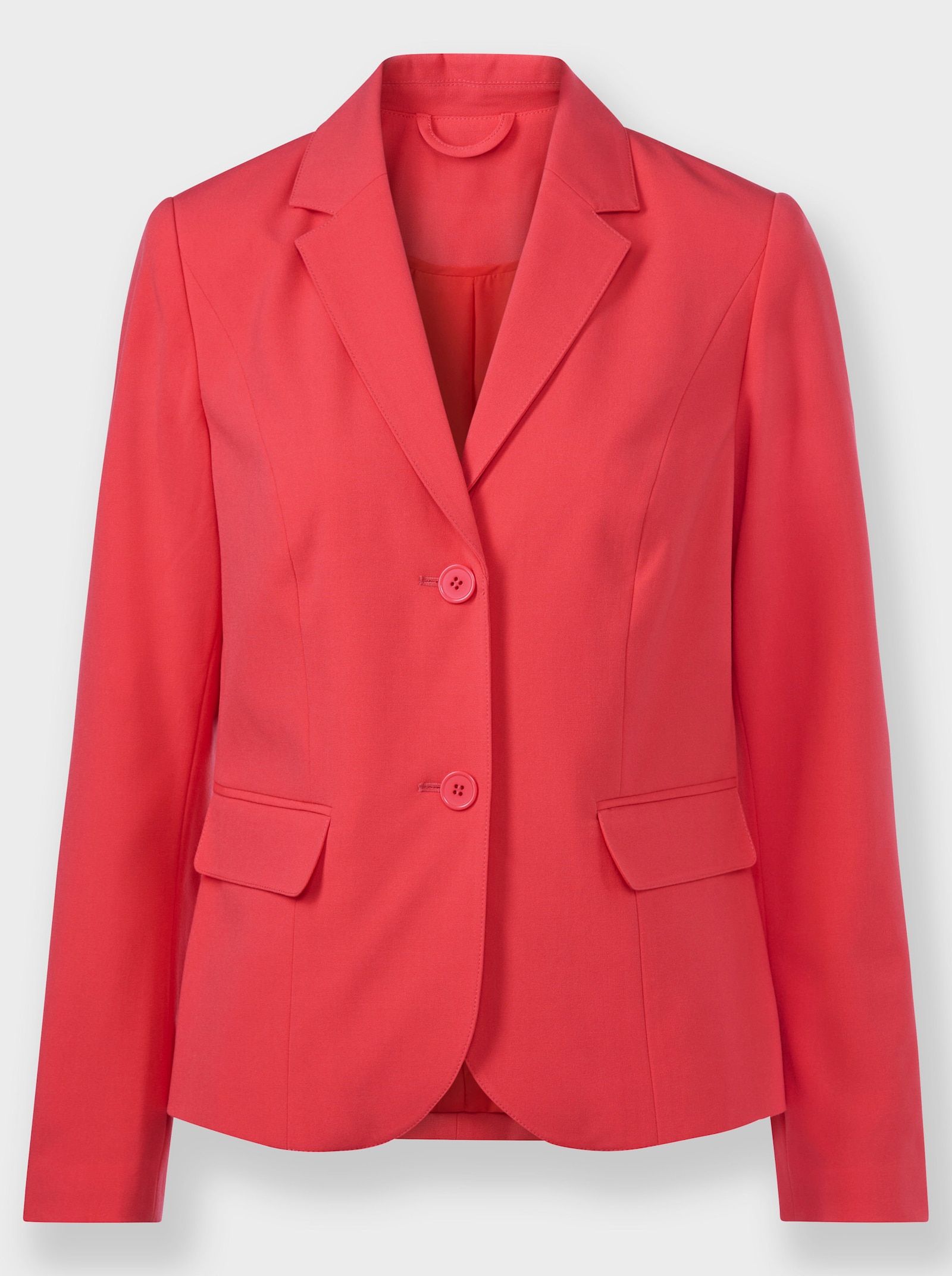 heine Hosenanzug mit Pattentaschen und Bügelfalten - hummer