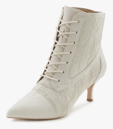 LASCANA Bottines à lacets - beige