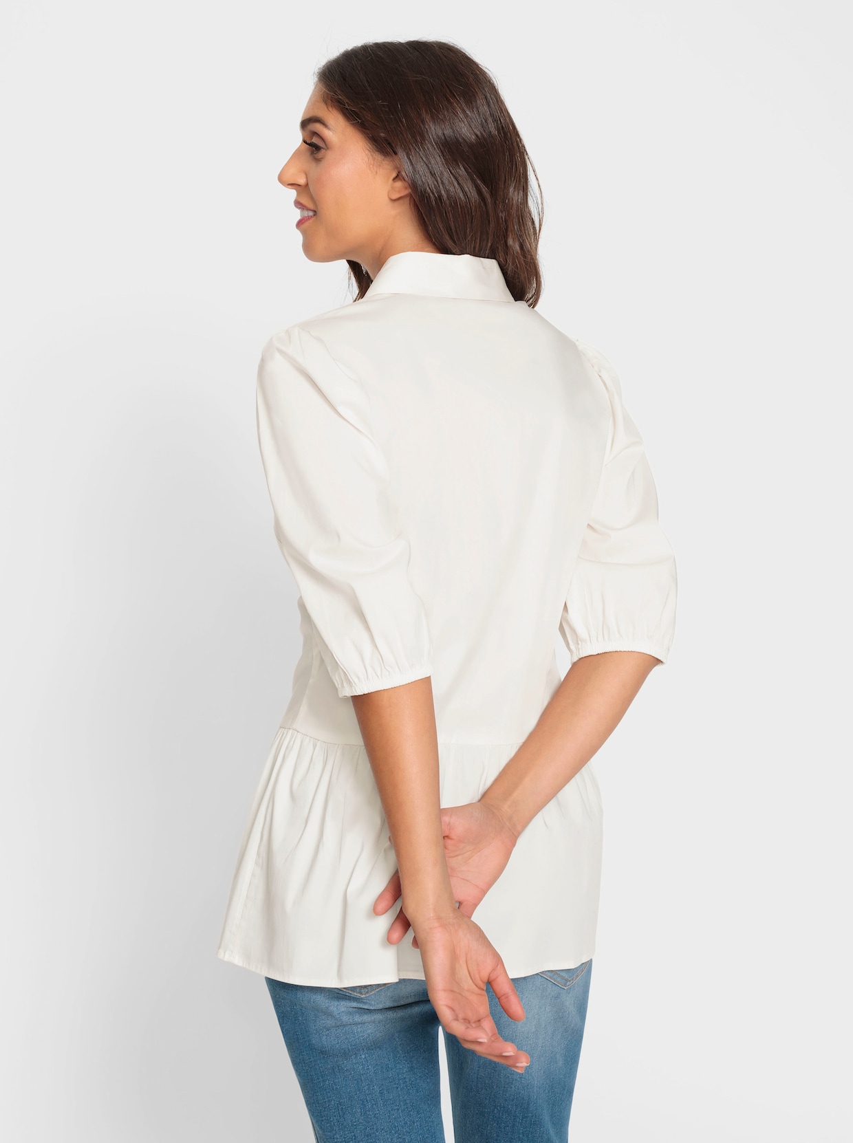 heine Blouse met lange mouwen - ecru