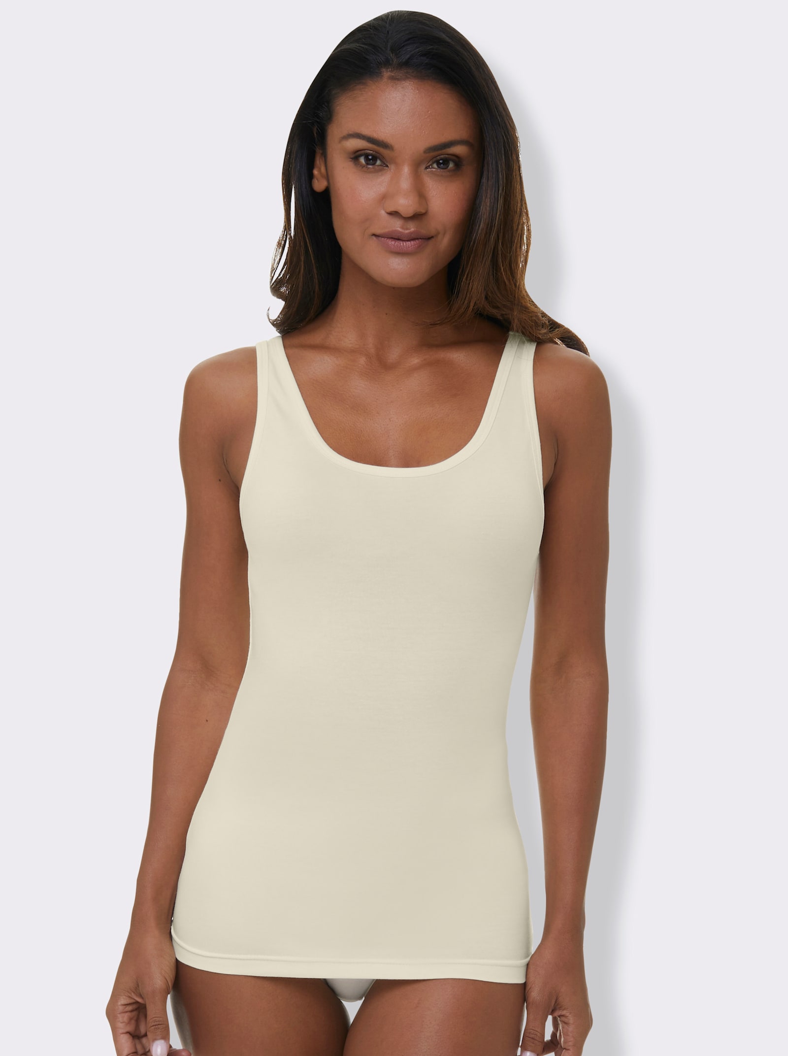 wäschepur Achseltop mit breiten Trägern - silberfarben + rosé + champagner