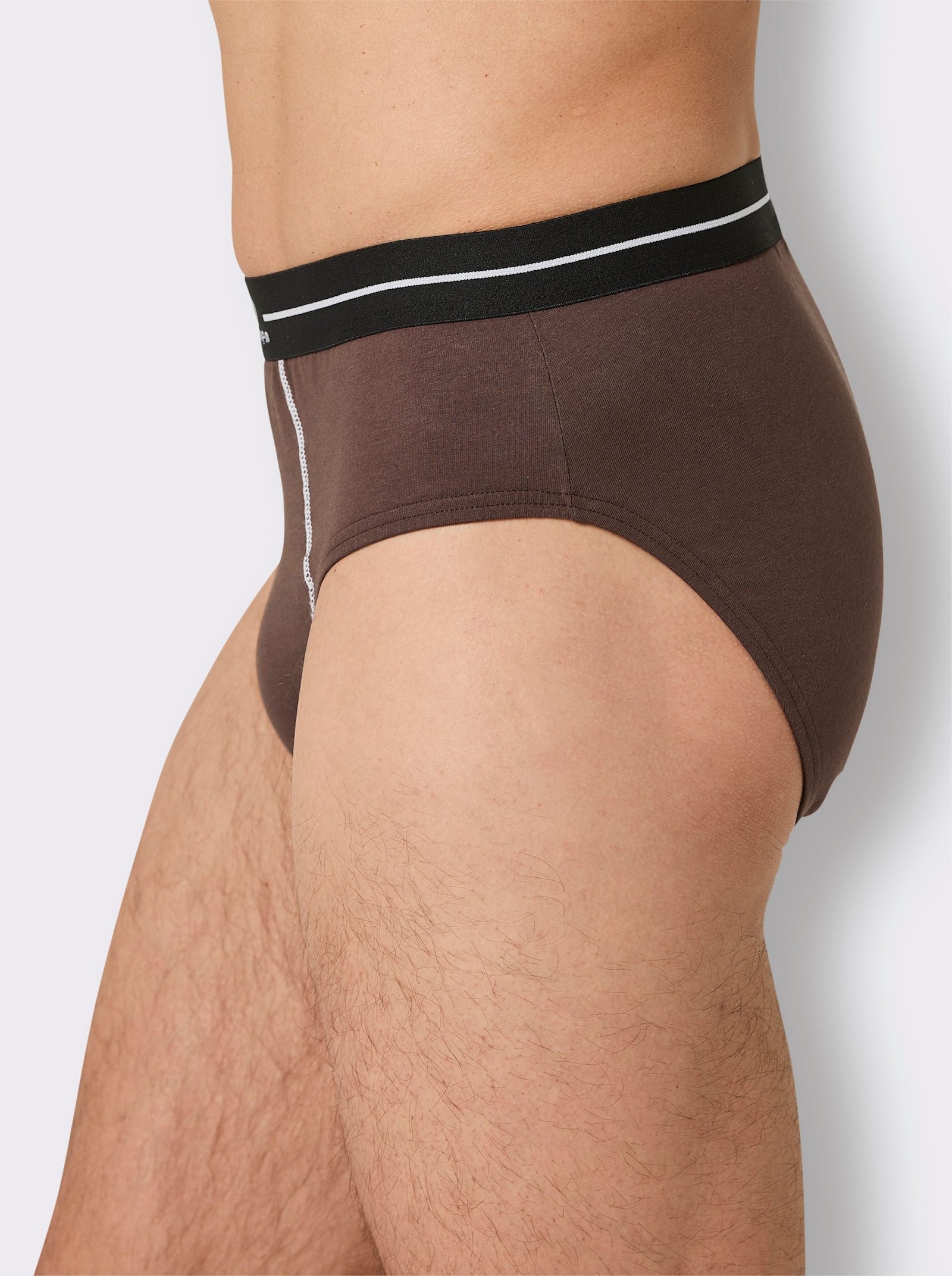 wäschepur men Slip - anthrazit + schoko + schwarz