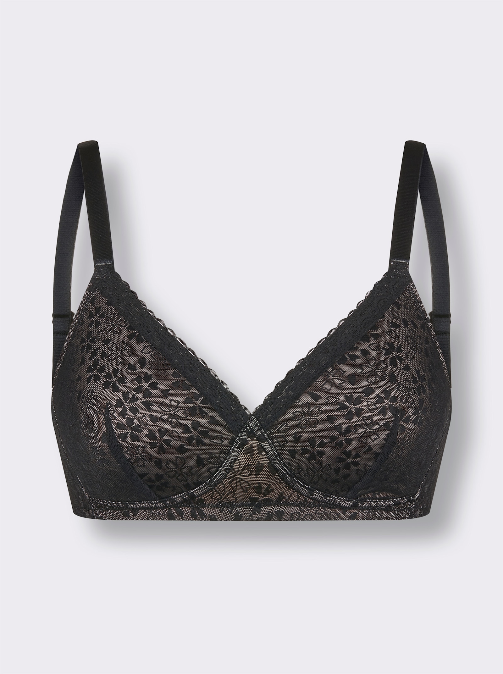 wäschepur Beha met cups zonder beugel - zwart