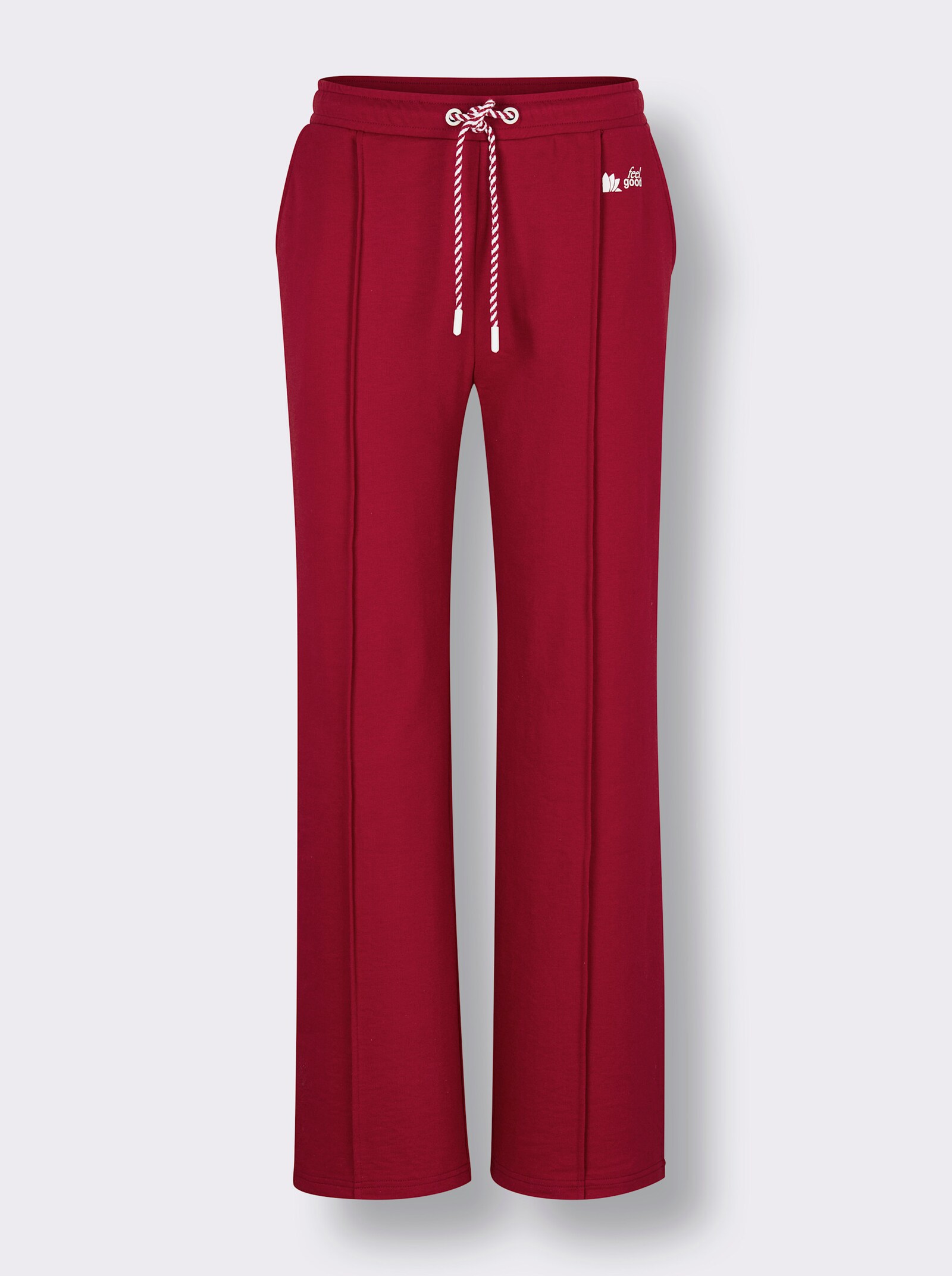 feel good Dehnbund-Hose in weiter Form - kirsche-weiß