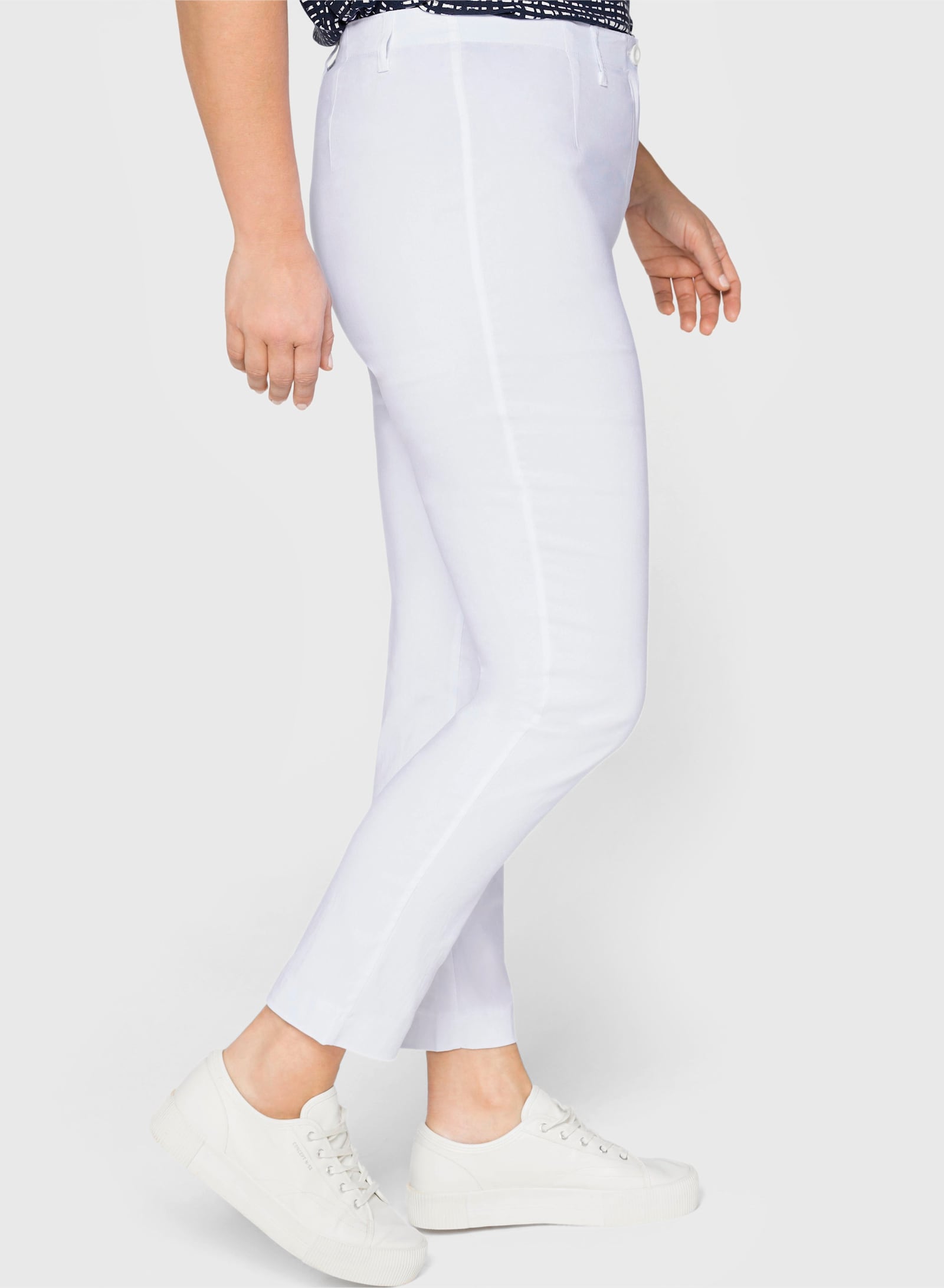 sheego Bengalinhose in schmaler Form - weiß