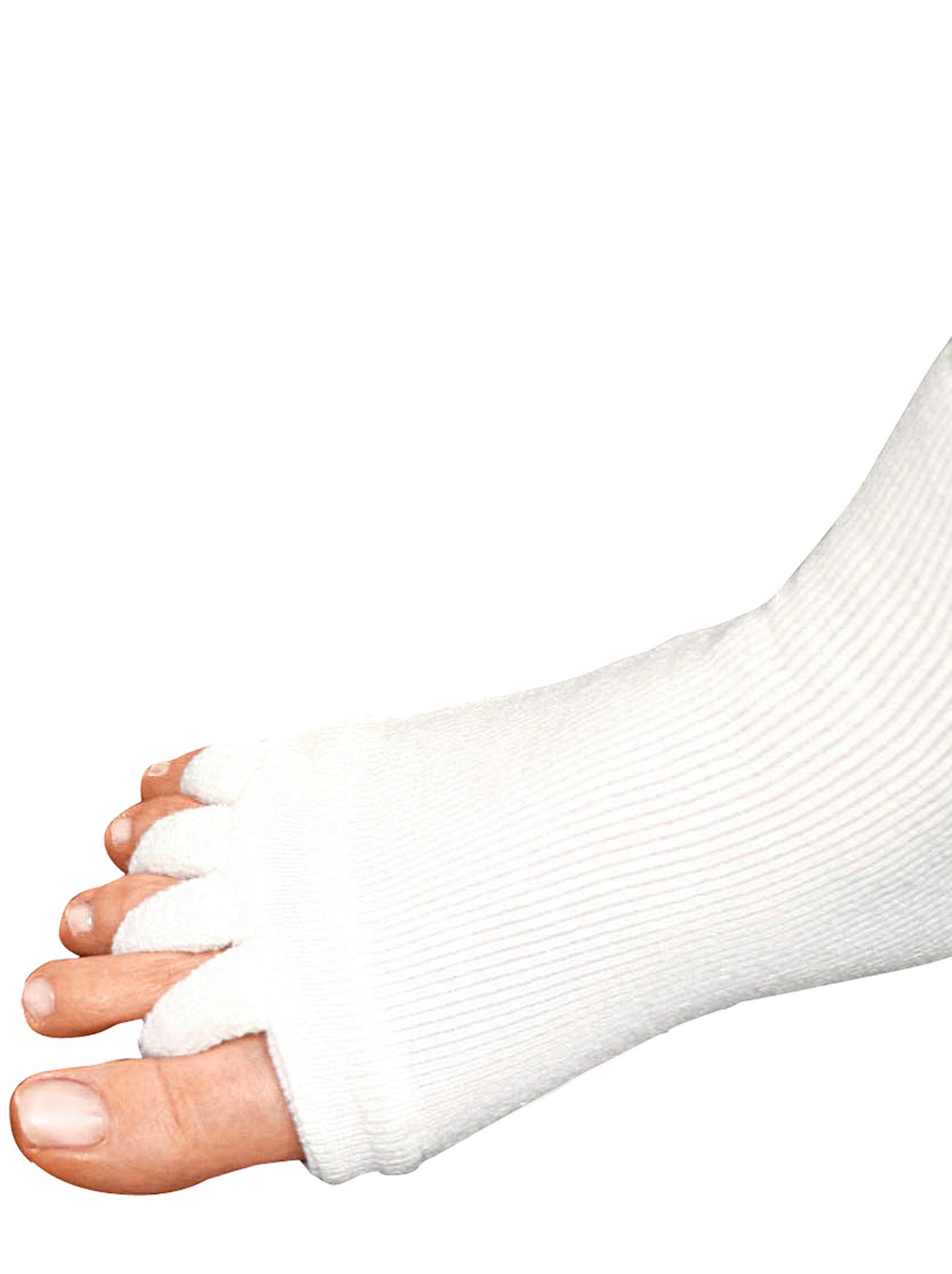 Zehenrichtsocken - weiß