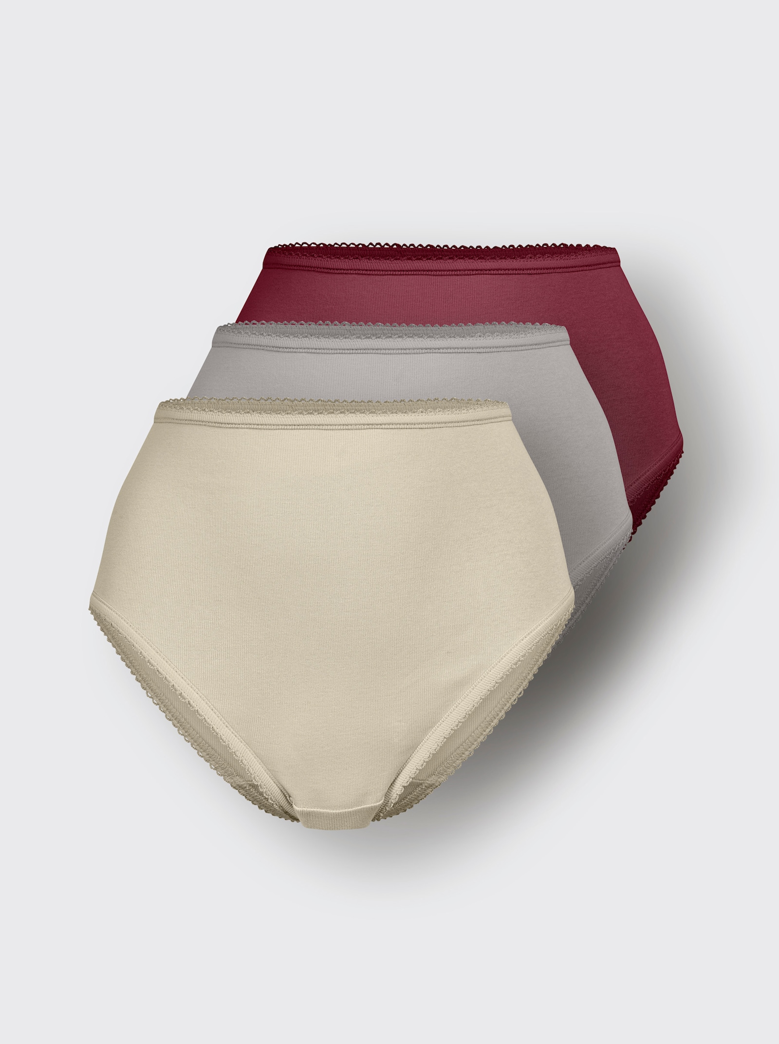 Heupslip - steengrijs + zand + bordeaux