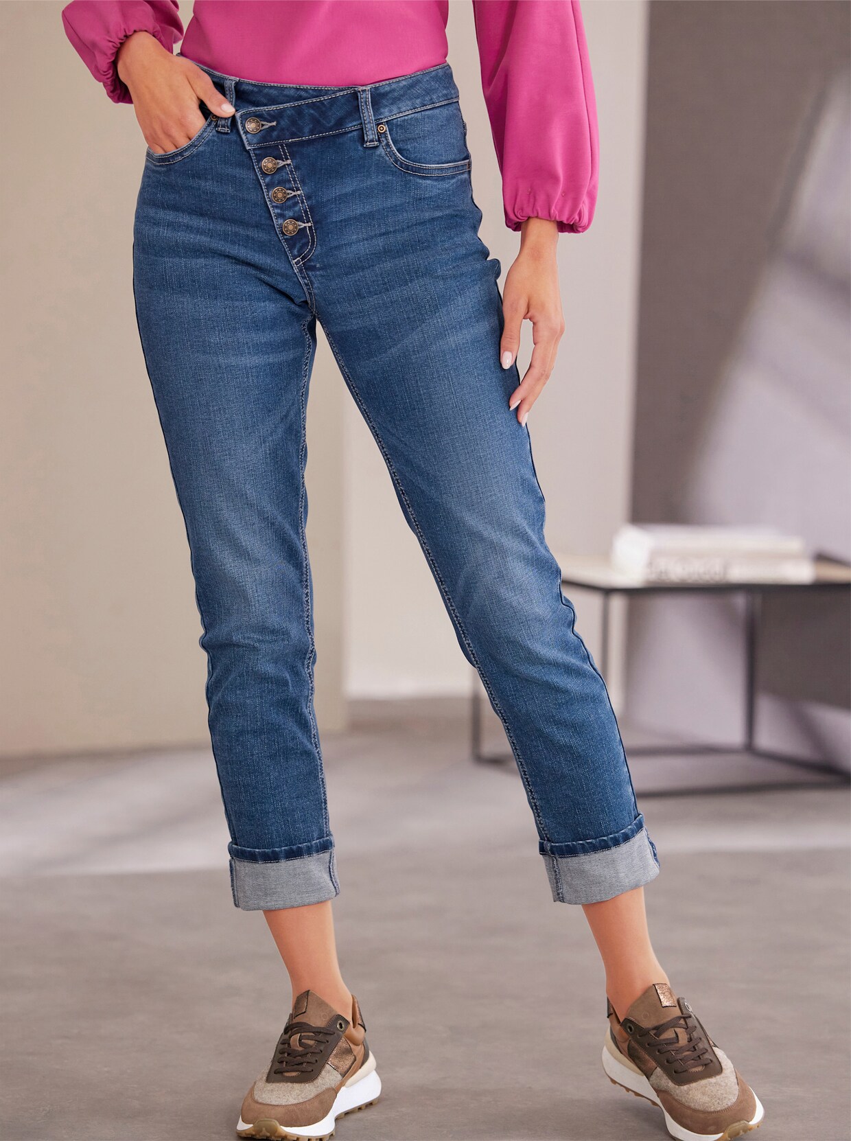 heine 7/8-jeans - blue-stonewashed