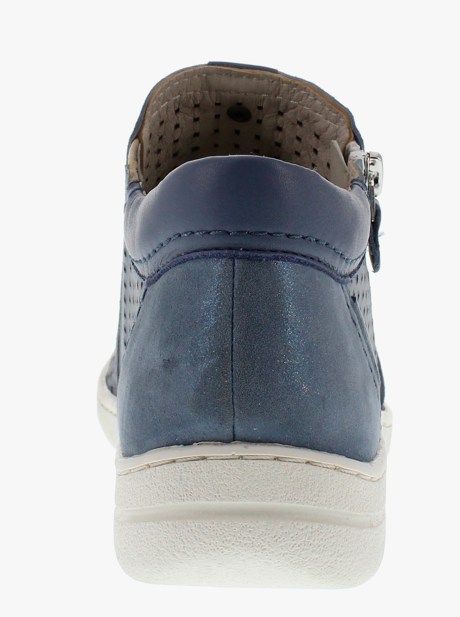 Reflexan Stiefelette mit Glanz-Effekt - taubenblau-meliert