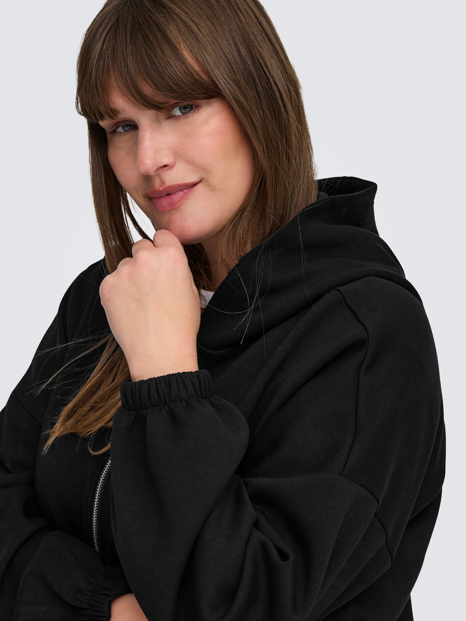 ONLY CARMAKOMA Kapuzensweatshirt - black