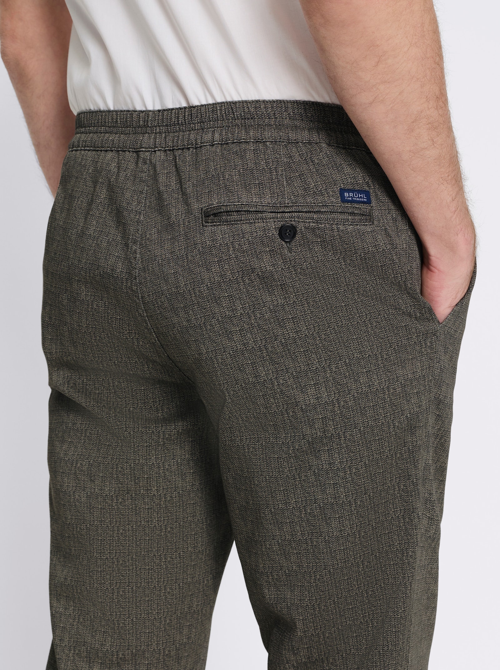 Brühl Schlupfhose mit Easy Care-Ausrüstung - schoko-gemustert