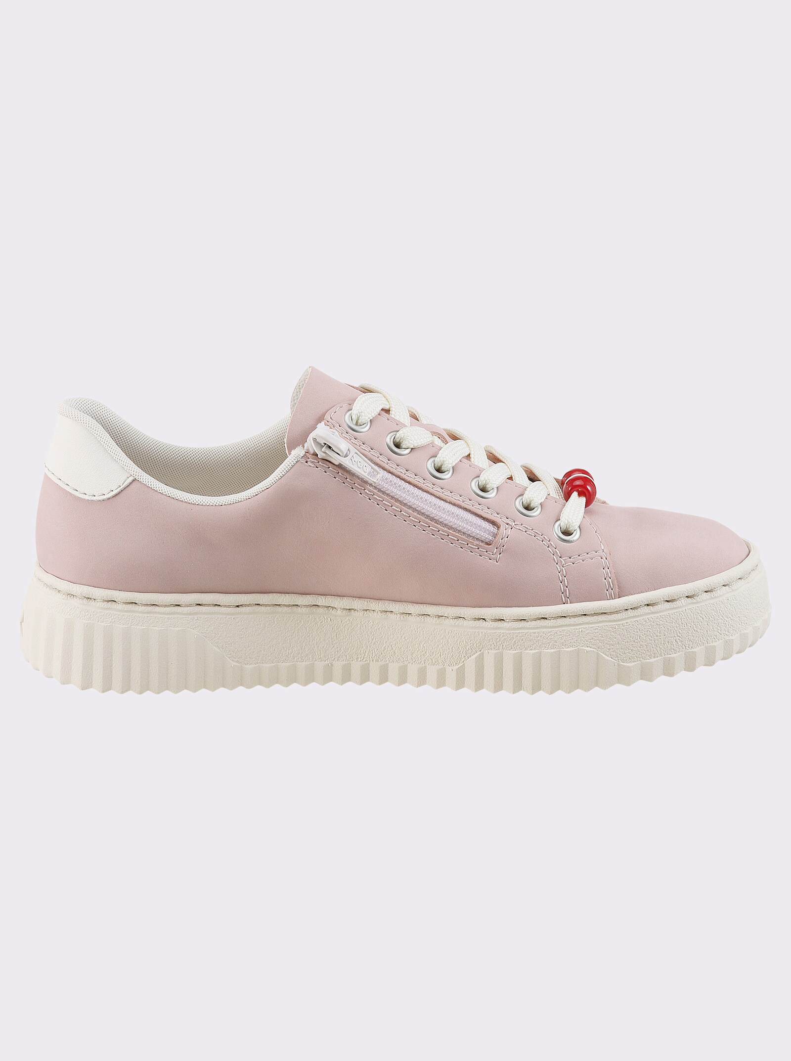 Rieker Sneaker mit Zierperlen - hellrose