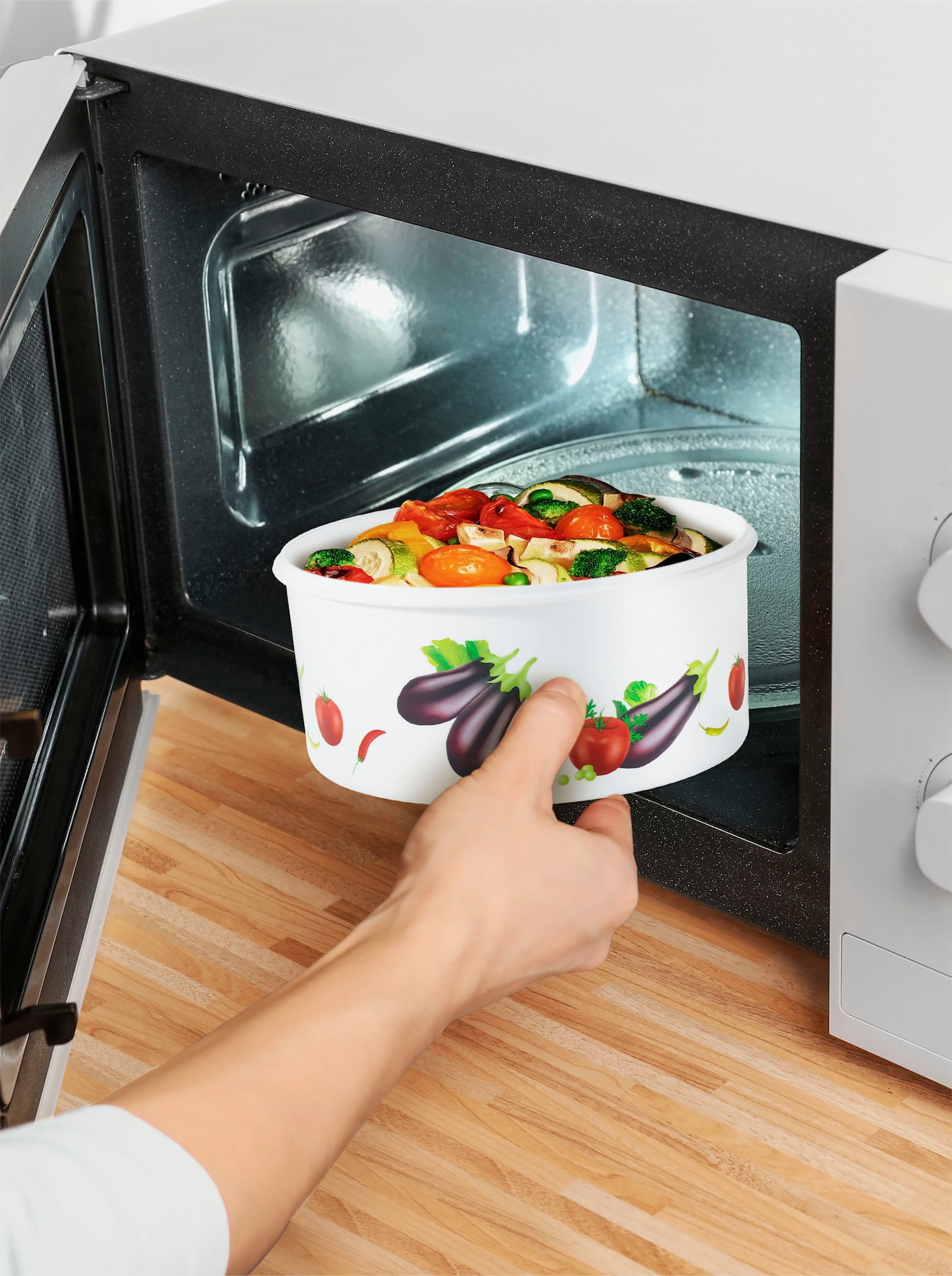 Dosenset - aubergine-gemustert