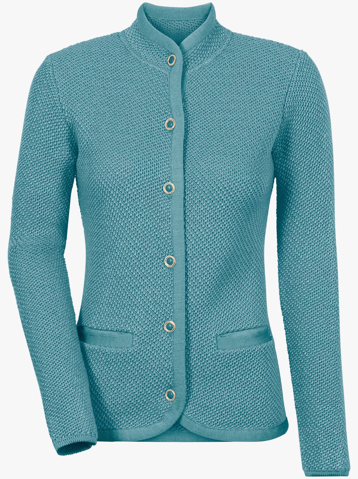 Strickjacke - wintertürkis