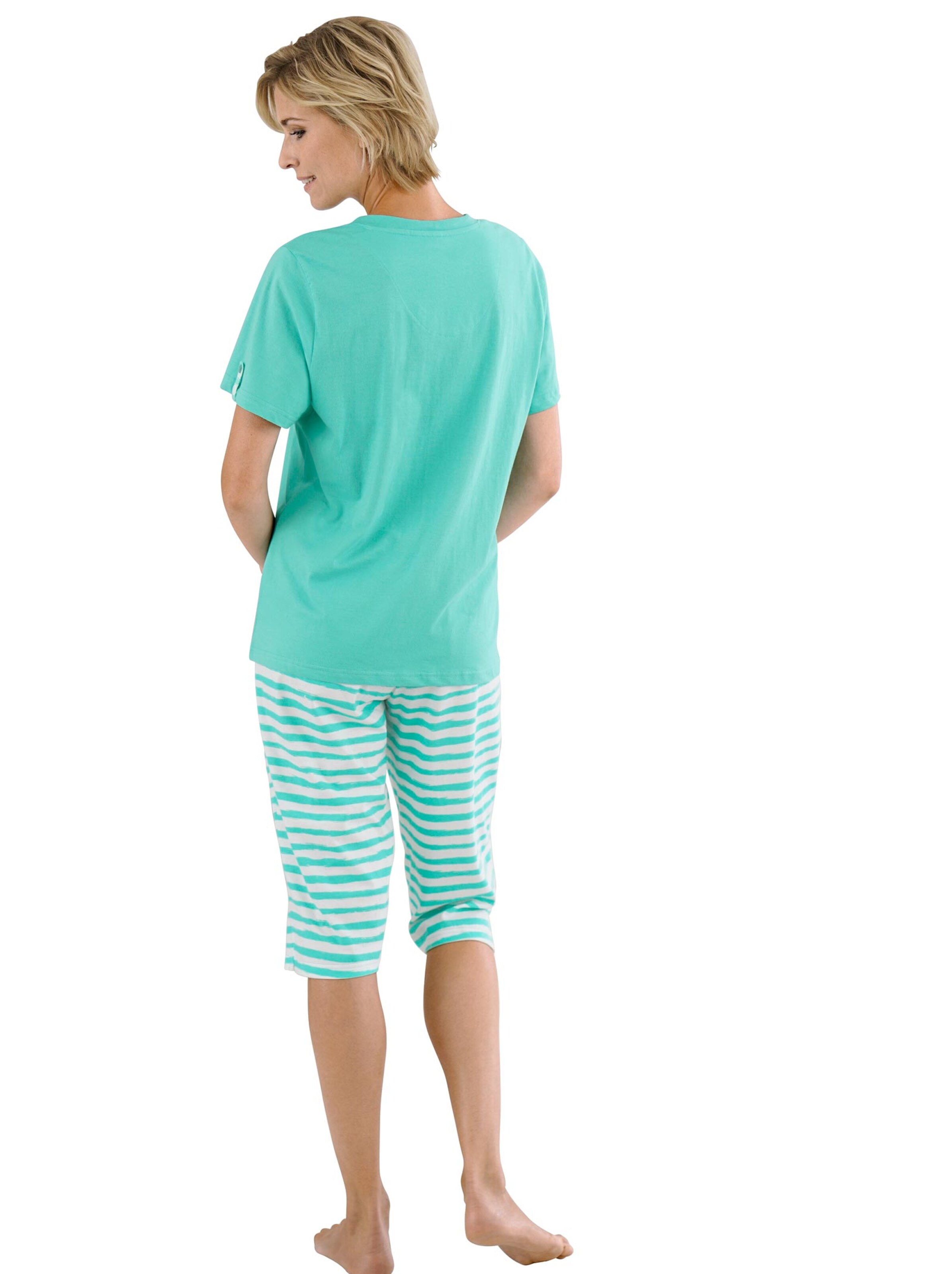 Comtessa Capri-Anzüge - grün + grün-geringelt