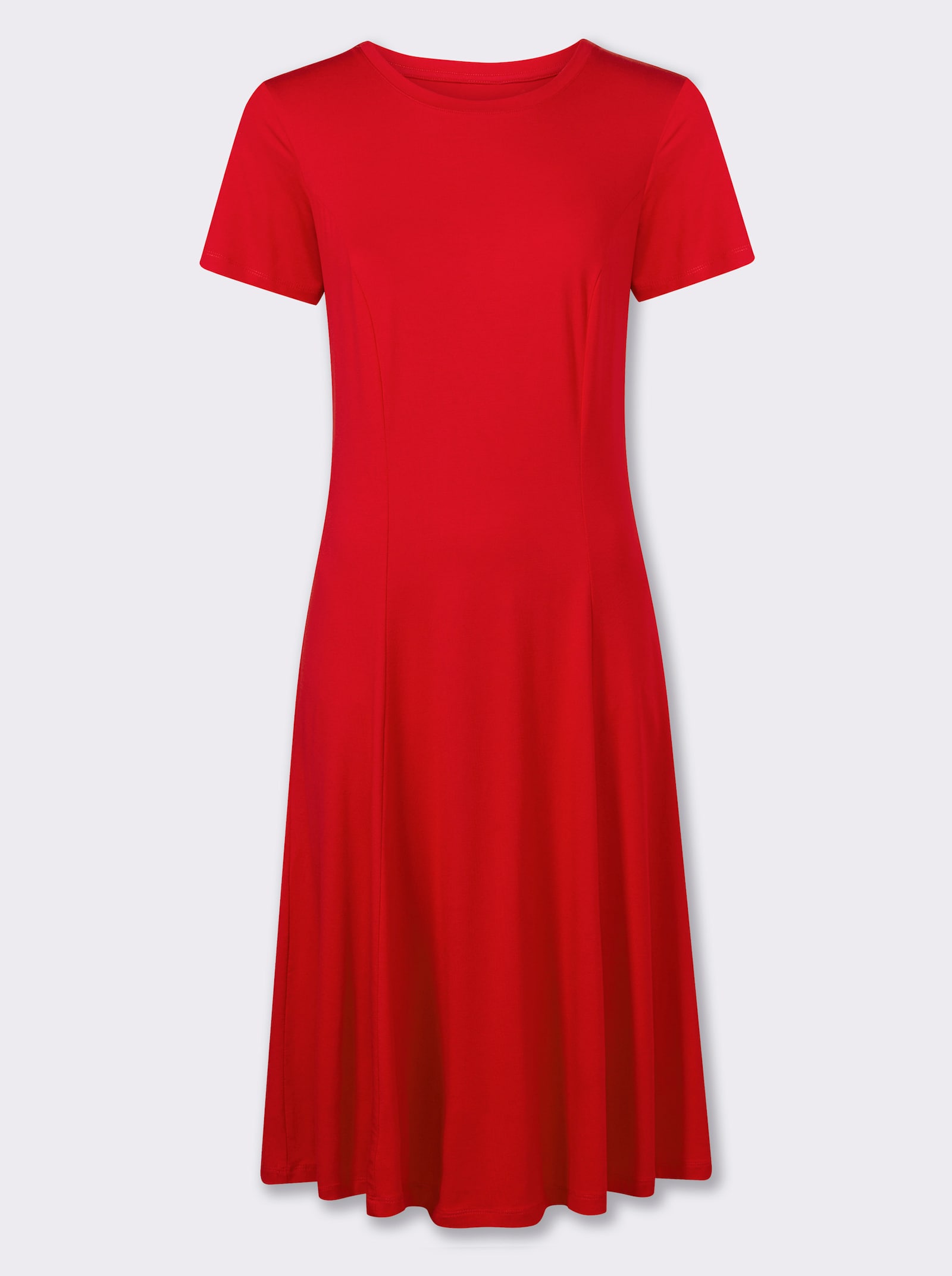 heine Jerseykleid mit Kurzarm - rot