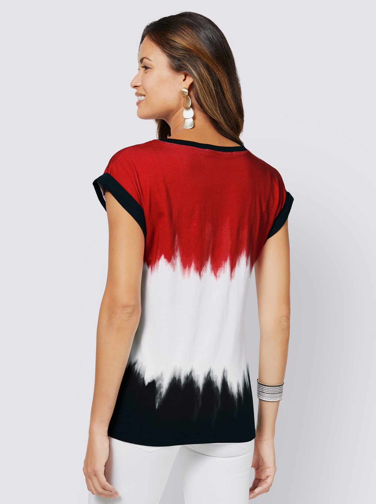 Cybele Shirt - rot-weiß-schwarz