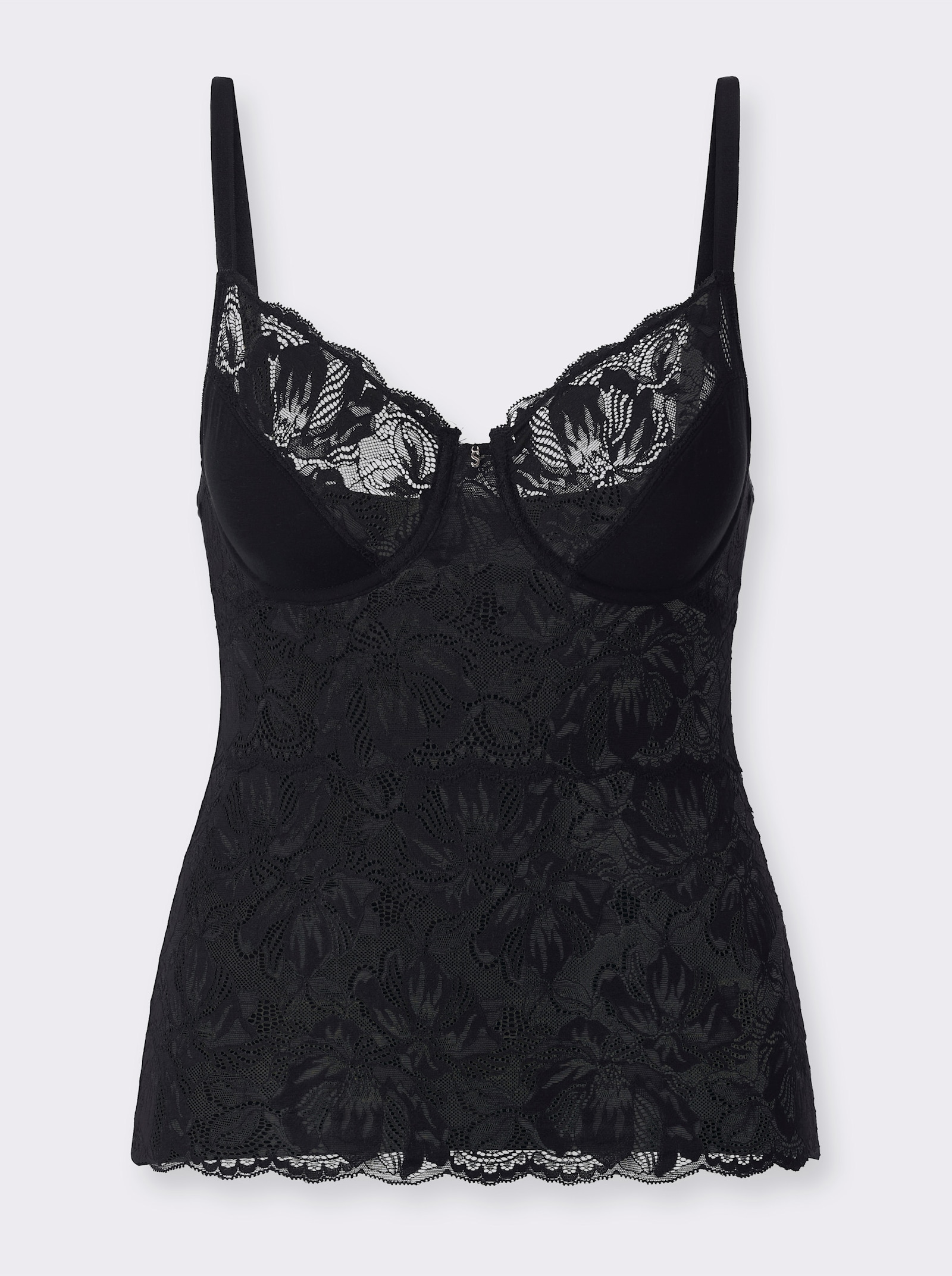 Speidel BH-Hemd mit Bügel - schwarz