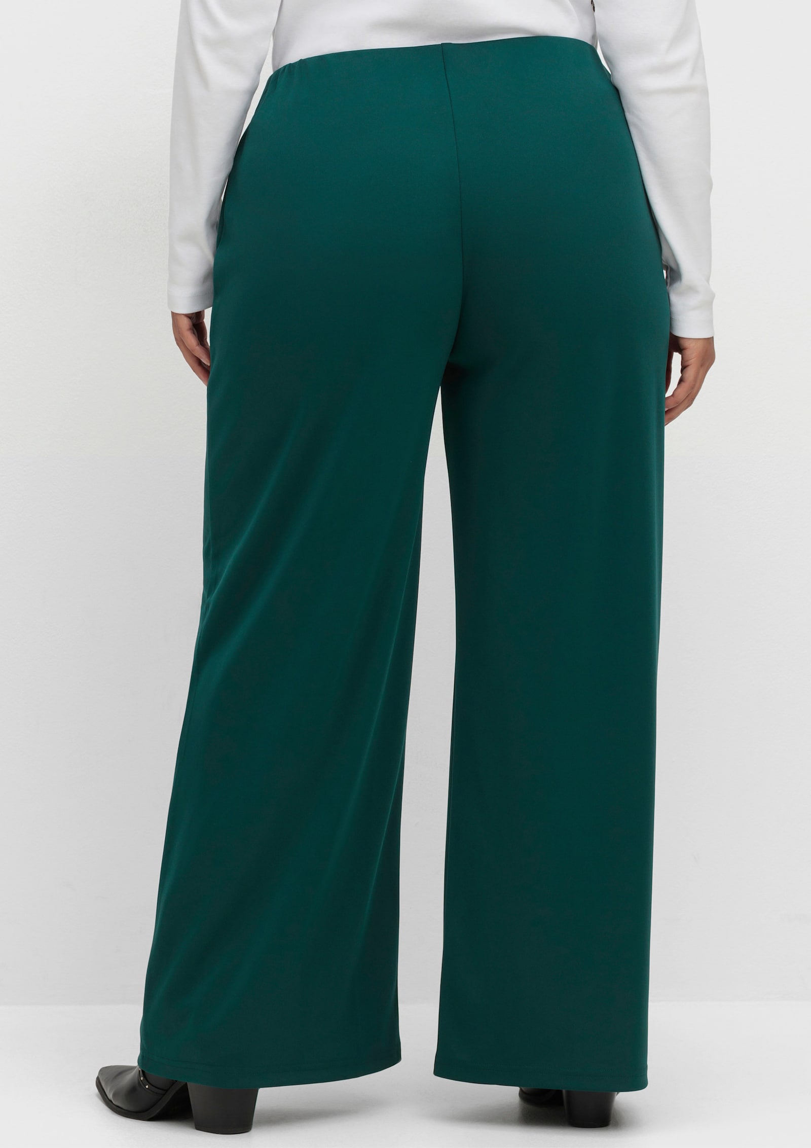 Jerseyhose in weiter Form - petrol