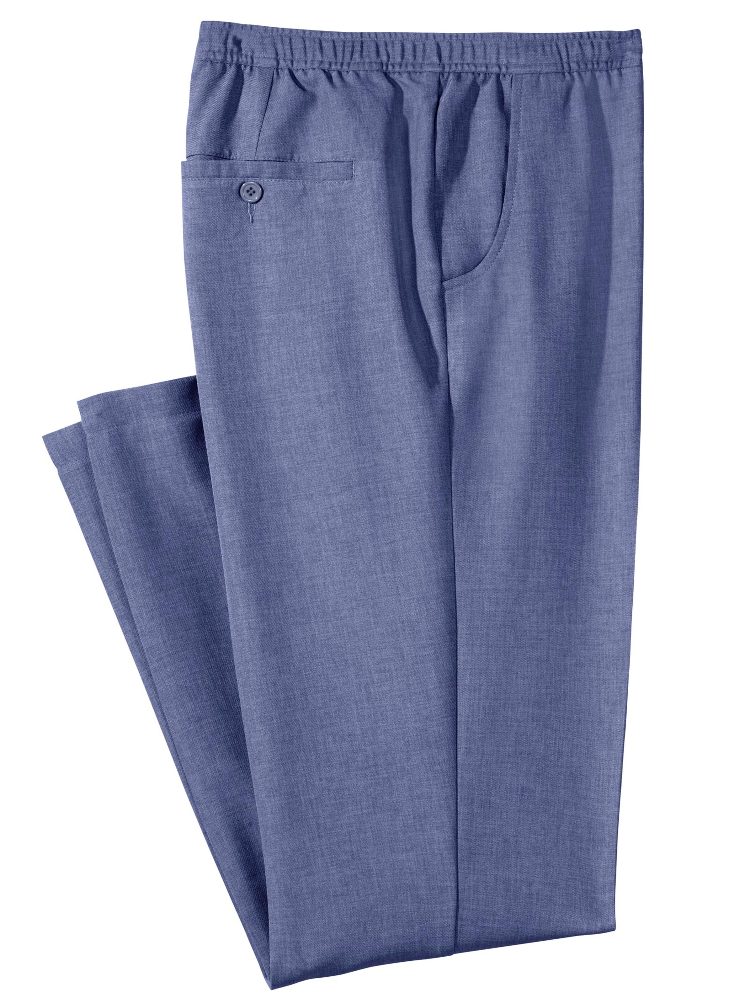 Schlupfhose - blau-meliert