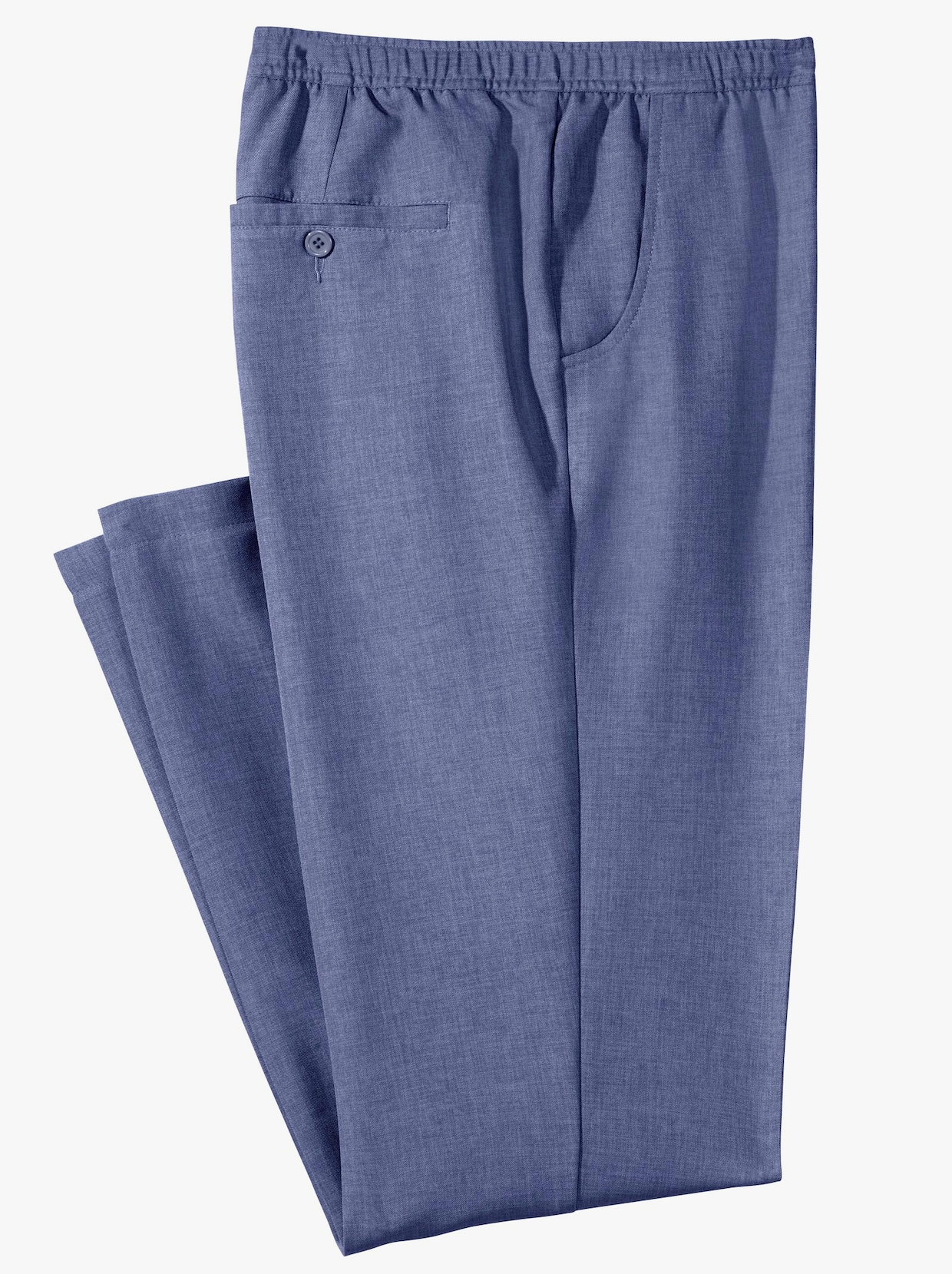 Nohavice na gumu - modrá melírovaná