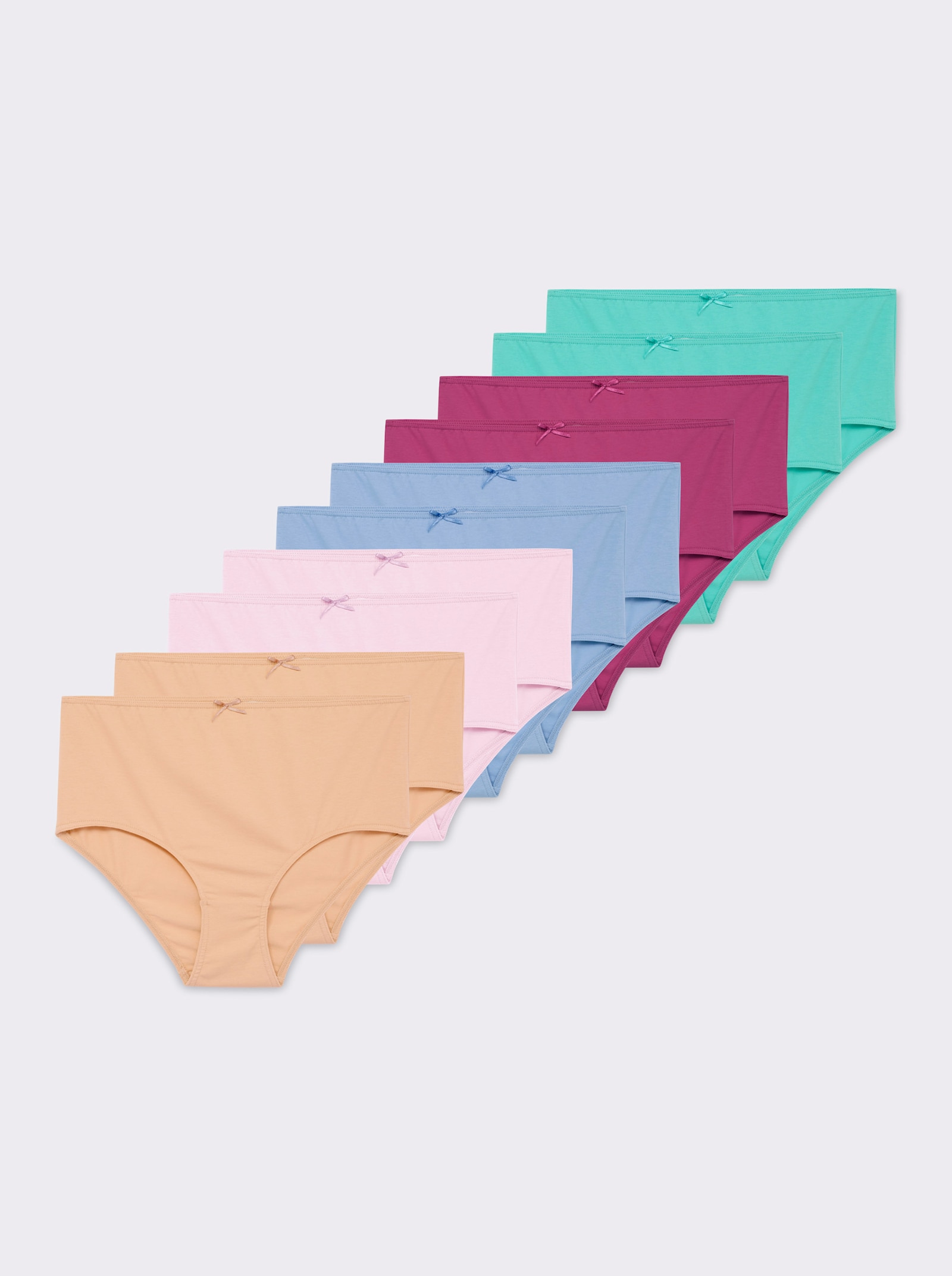 wäschepur Taillenslip in Single-Jersey-Qualität - farbig-sortiert