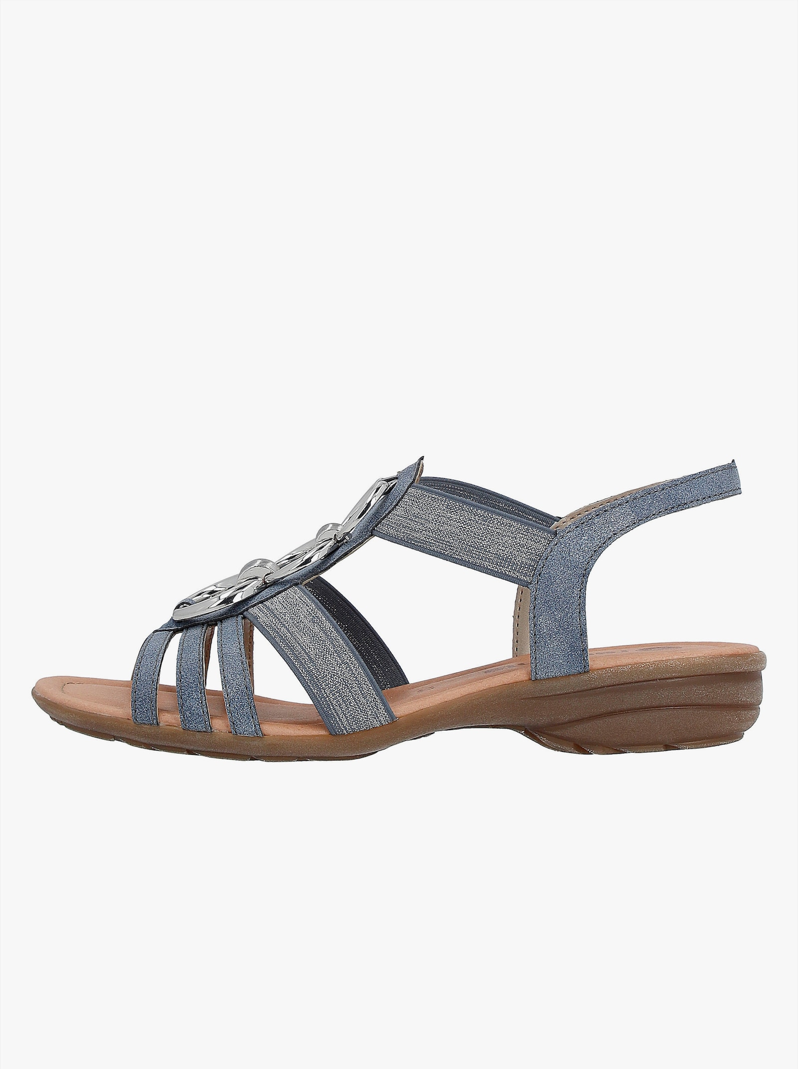 Remonte Sandalen voor slanke voeten - middenblauw