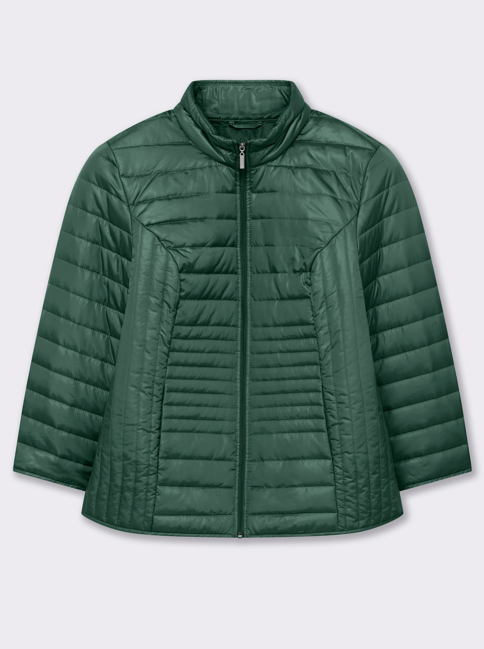 Steppjacke mit vertikalem Muster - moos