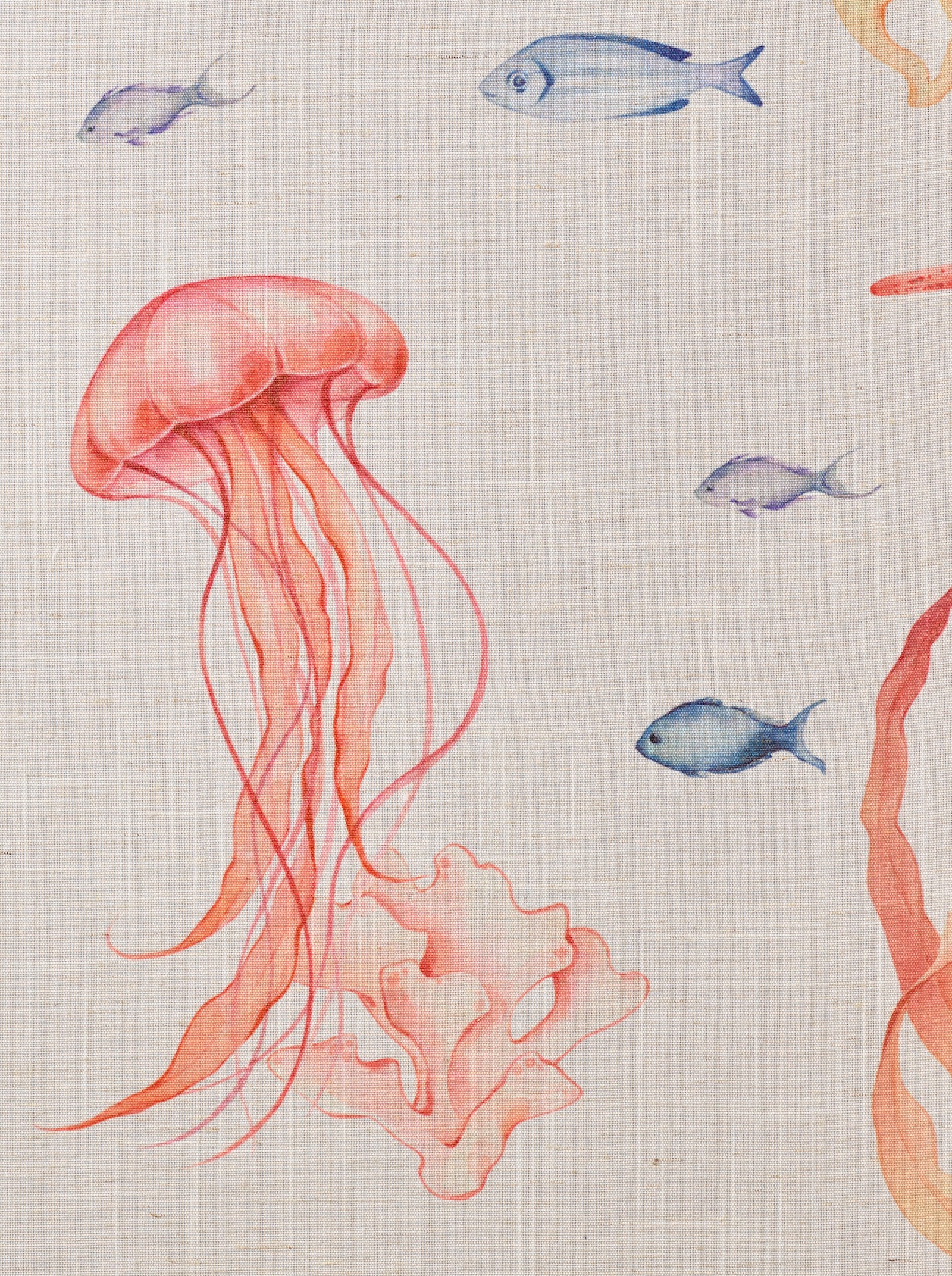 heine home Raffrollo - offwhite-bunt