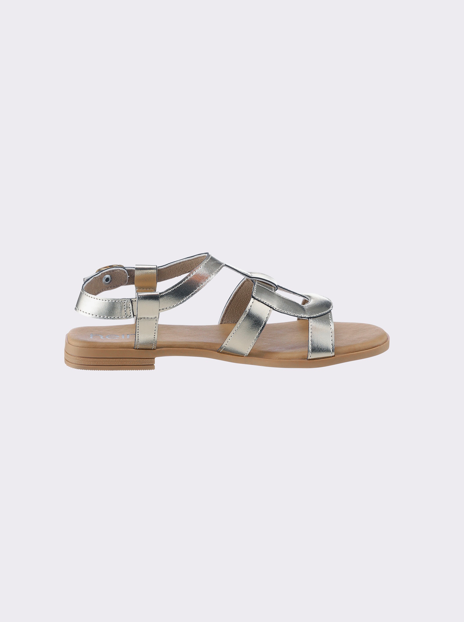 heine sandalen - lichtgoudkleurig