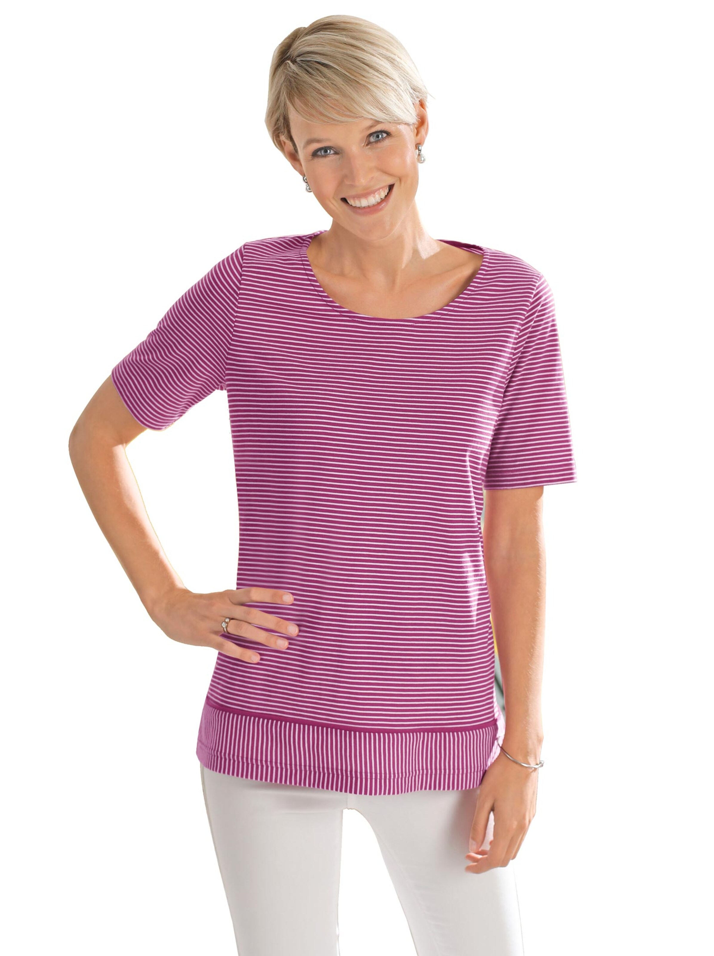 Shirt - pink-geringelt